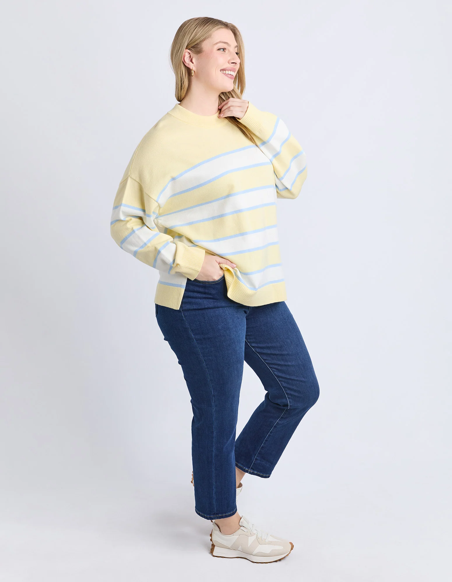 Joni Stripe Knit Pale Banana Stripe - Image 12