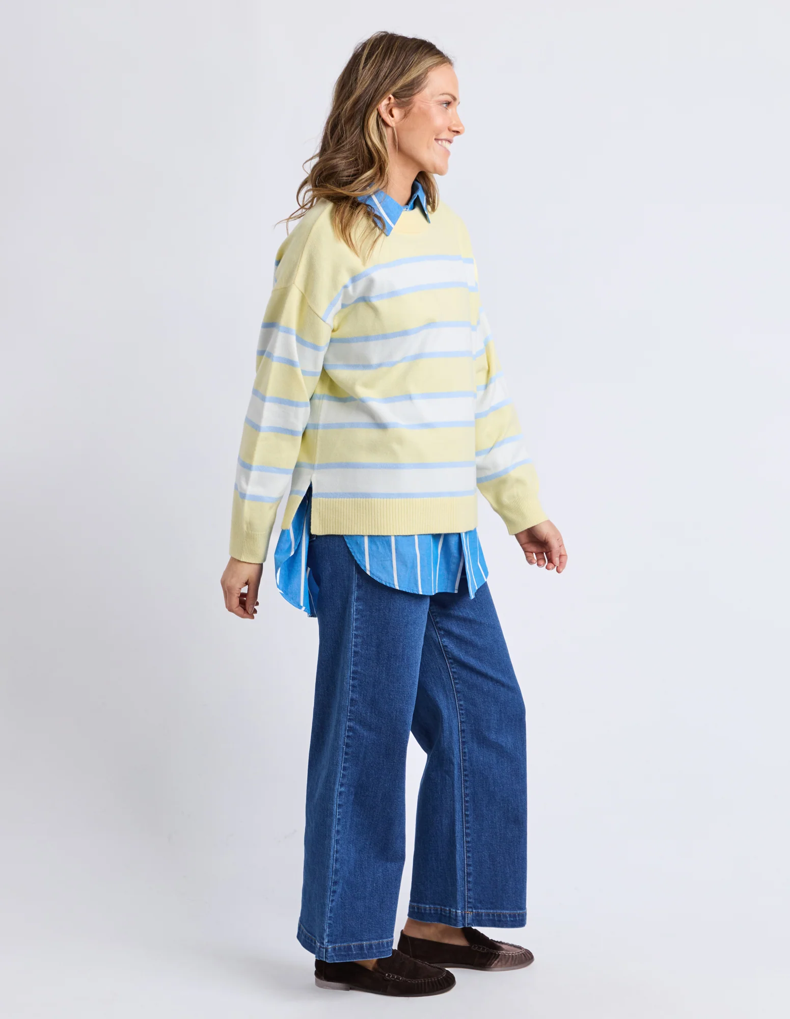 Joni Stripe Knit Pale Banana Stripe - Image 6