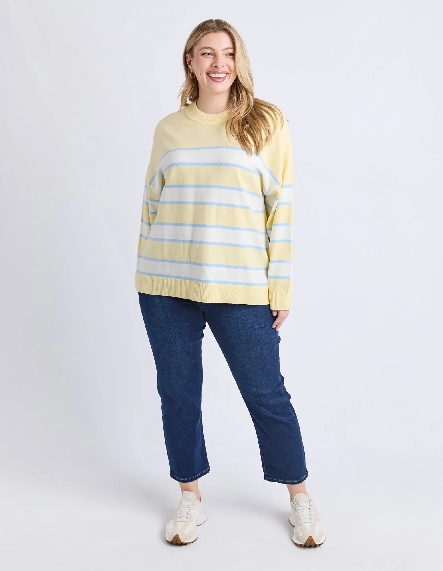 Joni Stripe Knit Pale Banana Stripe - Image 8