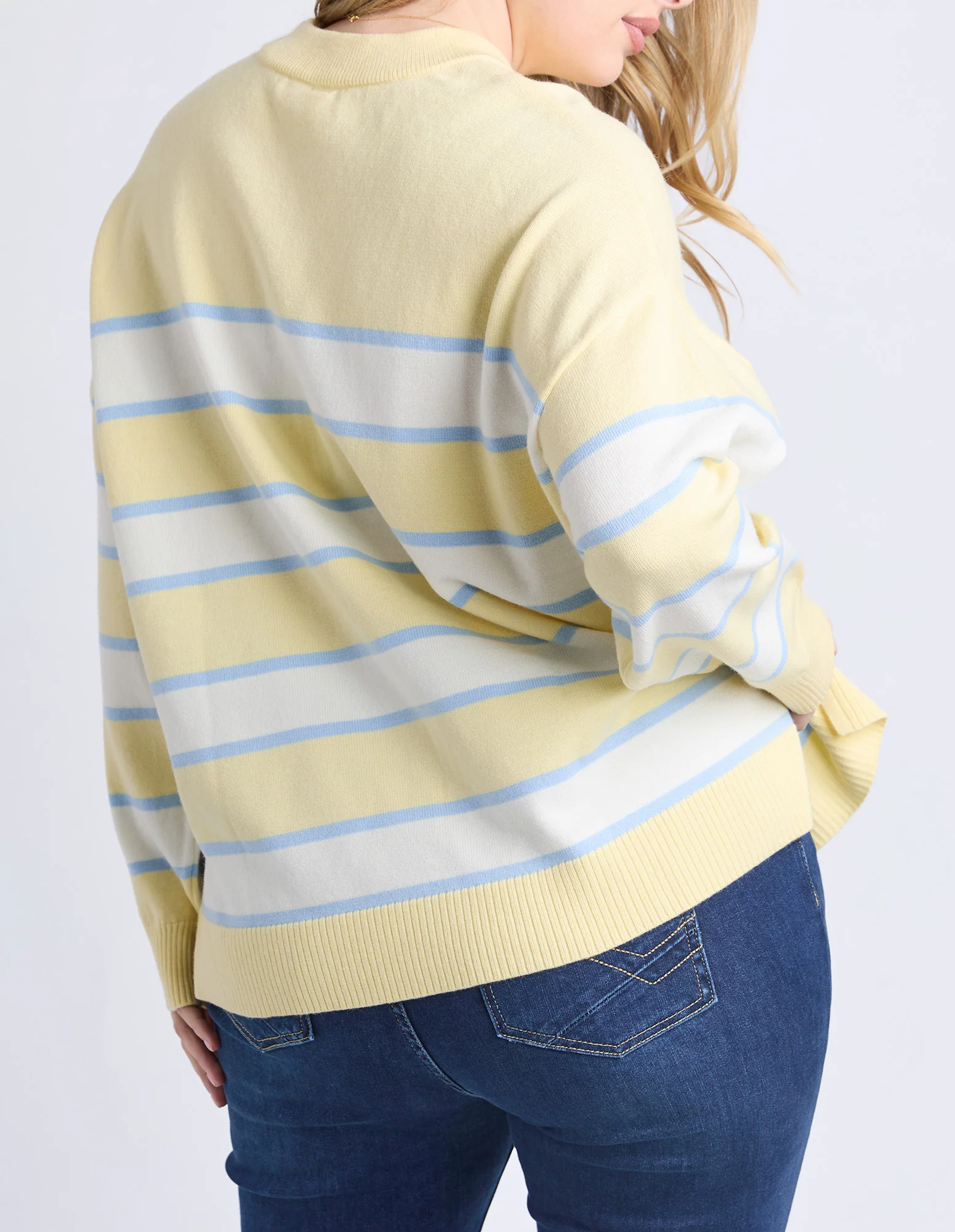 Joni Stripe Knit Pale Banana Stripe - Image 9