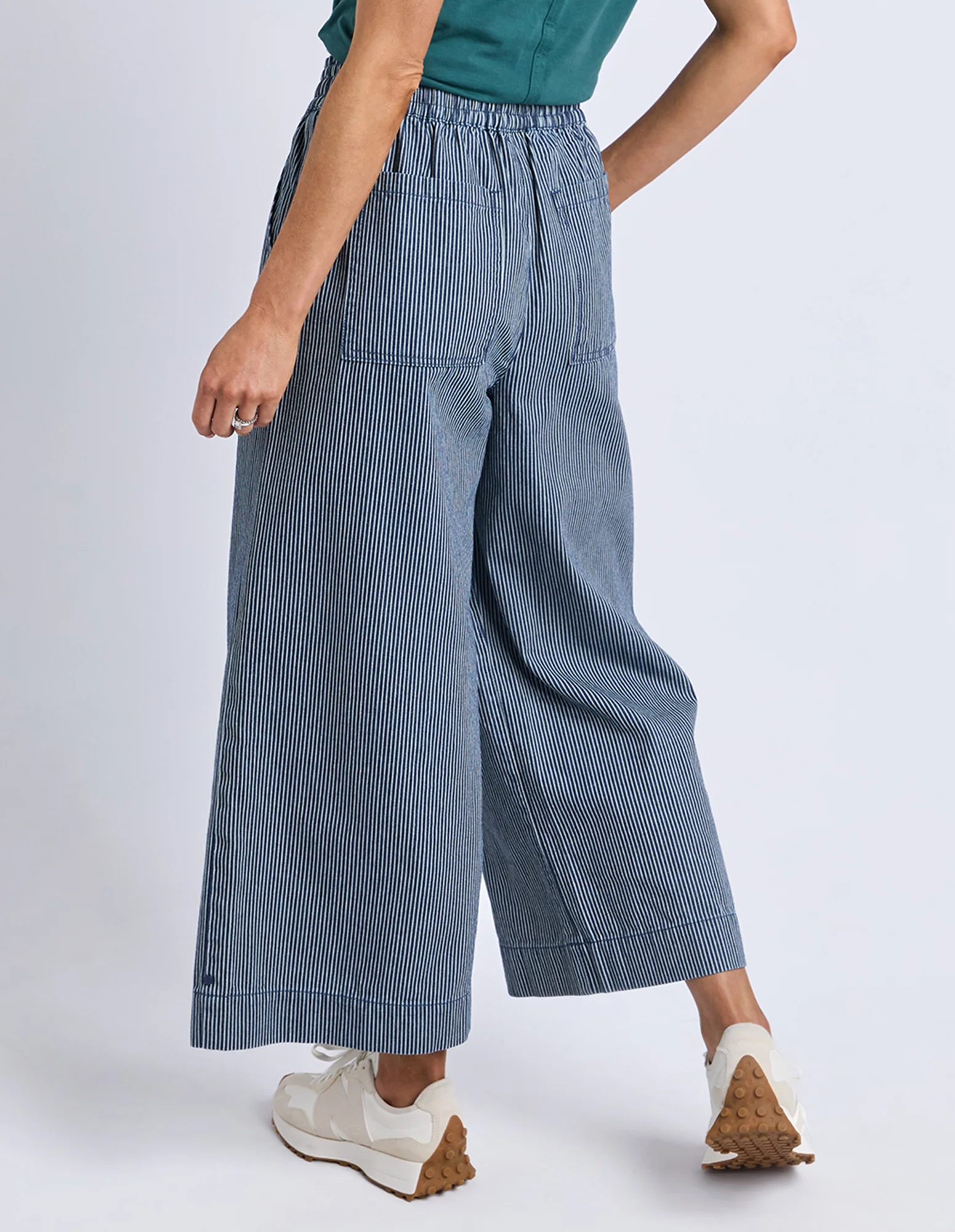 Julia Pinstripe Denim Pant Blue & White Stripe - Image 3