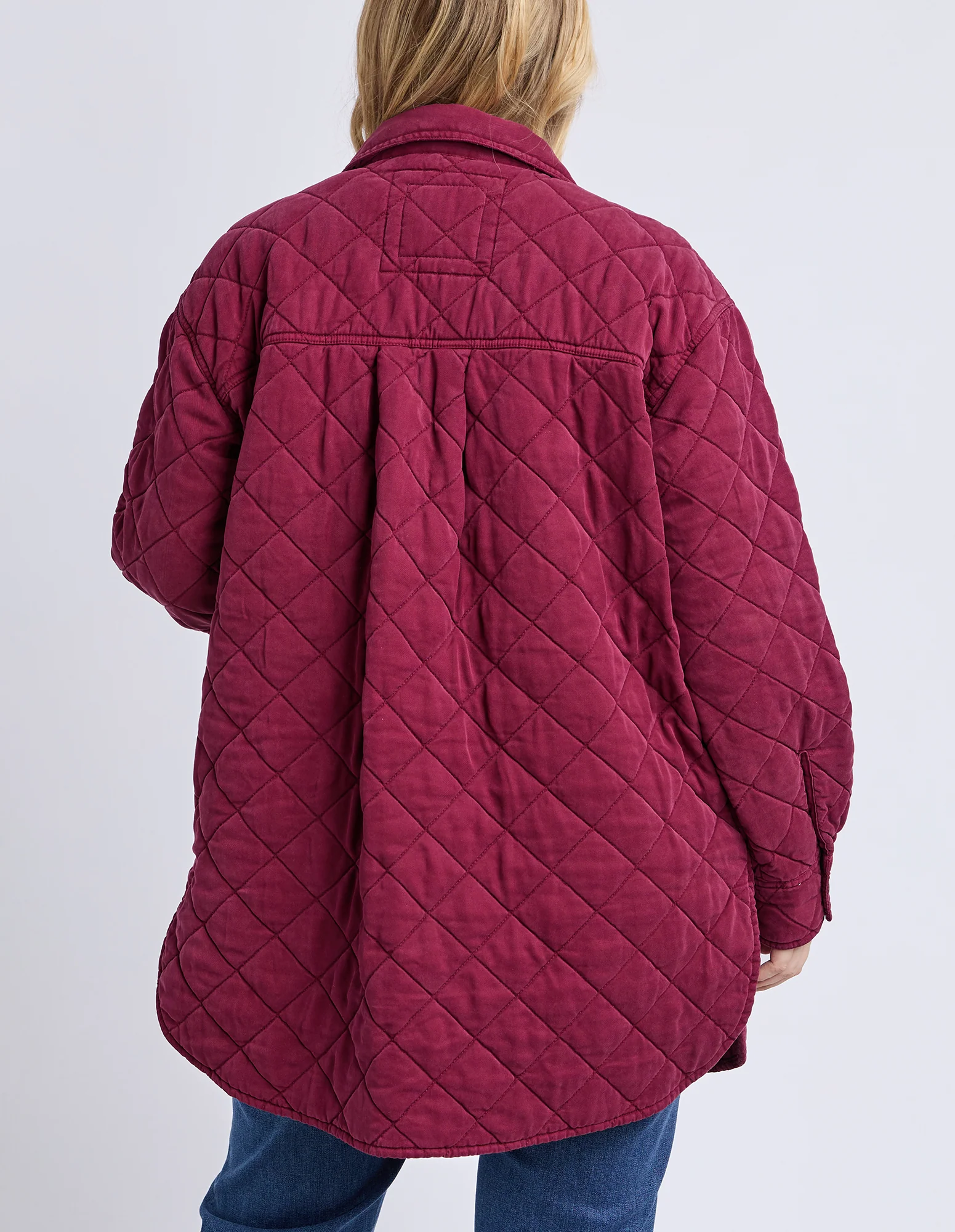 Katie Quilted Shacket Plum - Image 3