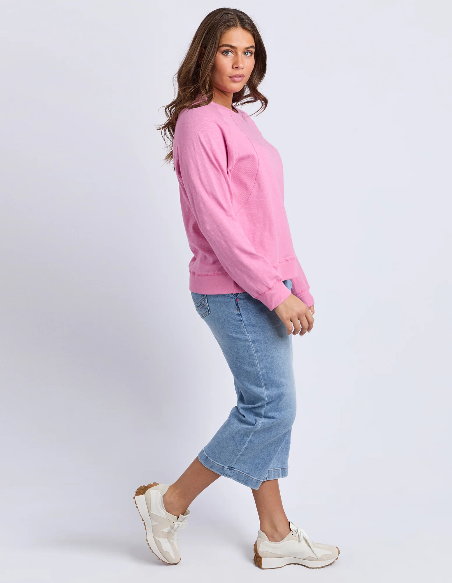 Kinsley Long Sleeve Sweat Quartz Pink - Image 6