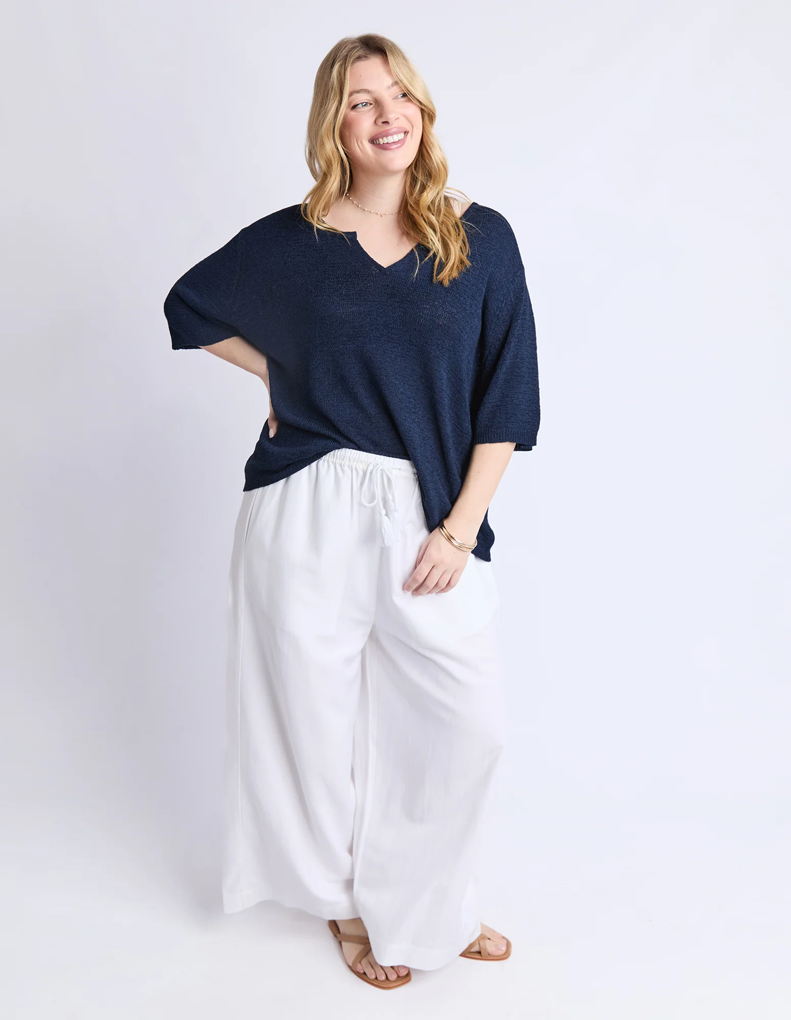 Knit Tee Navy - Image 12