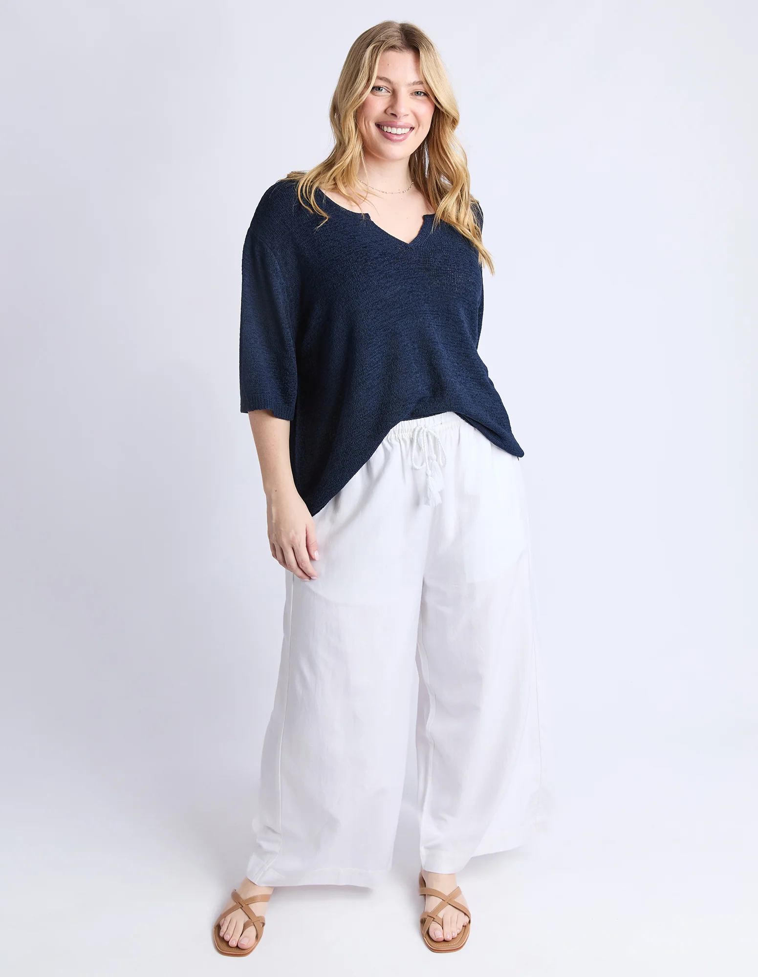 Knit Tee Navy - Image 8