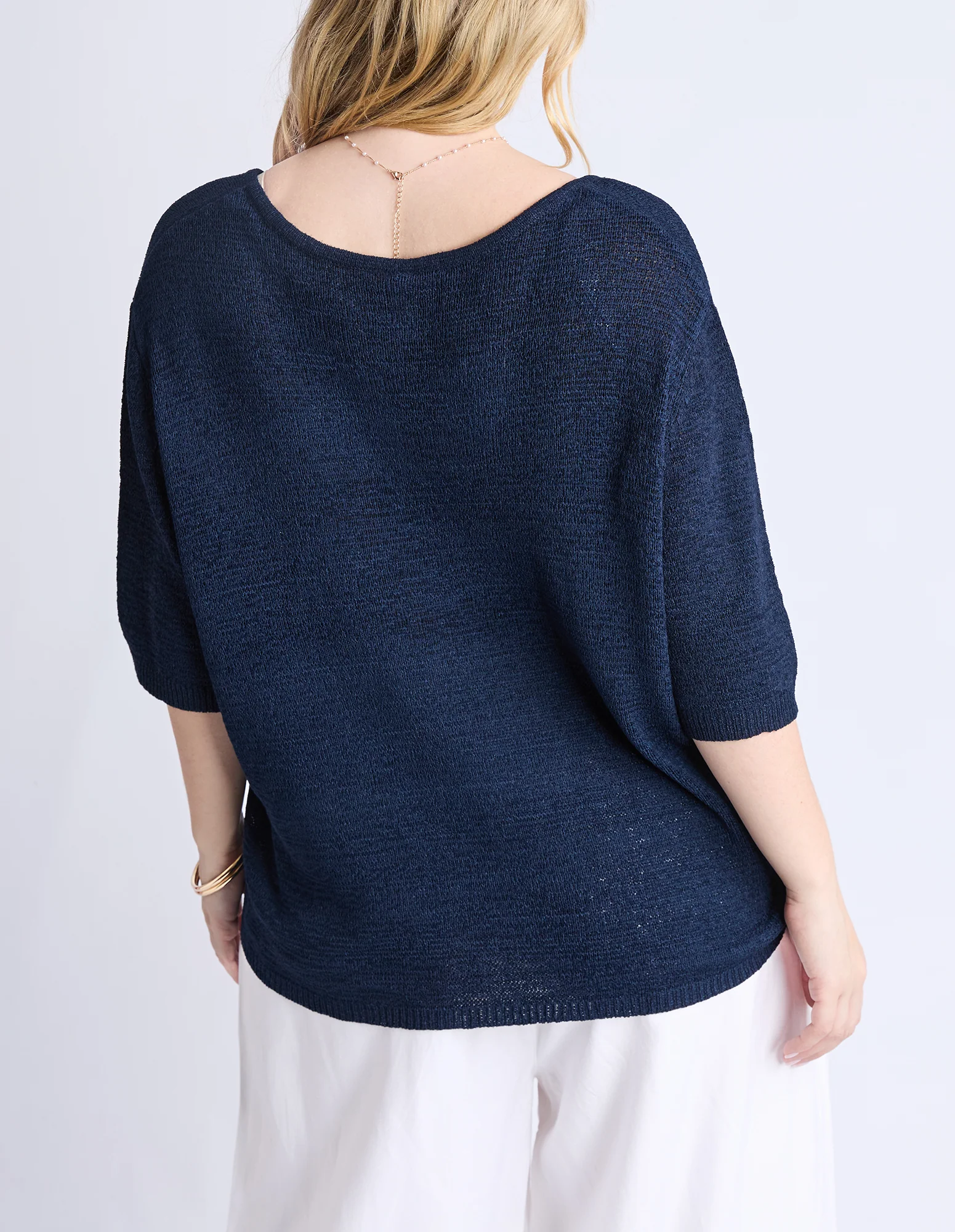 Knit Tee Navy - Image 9