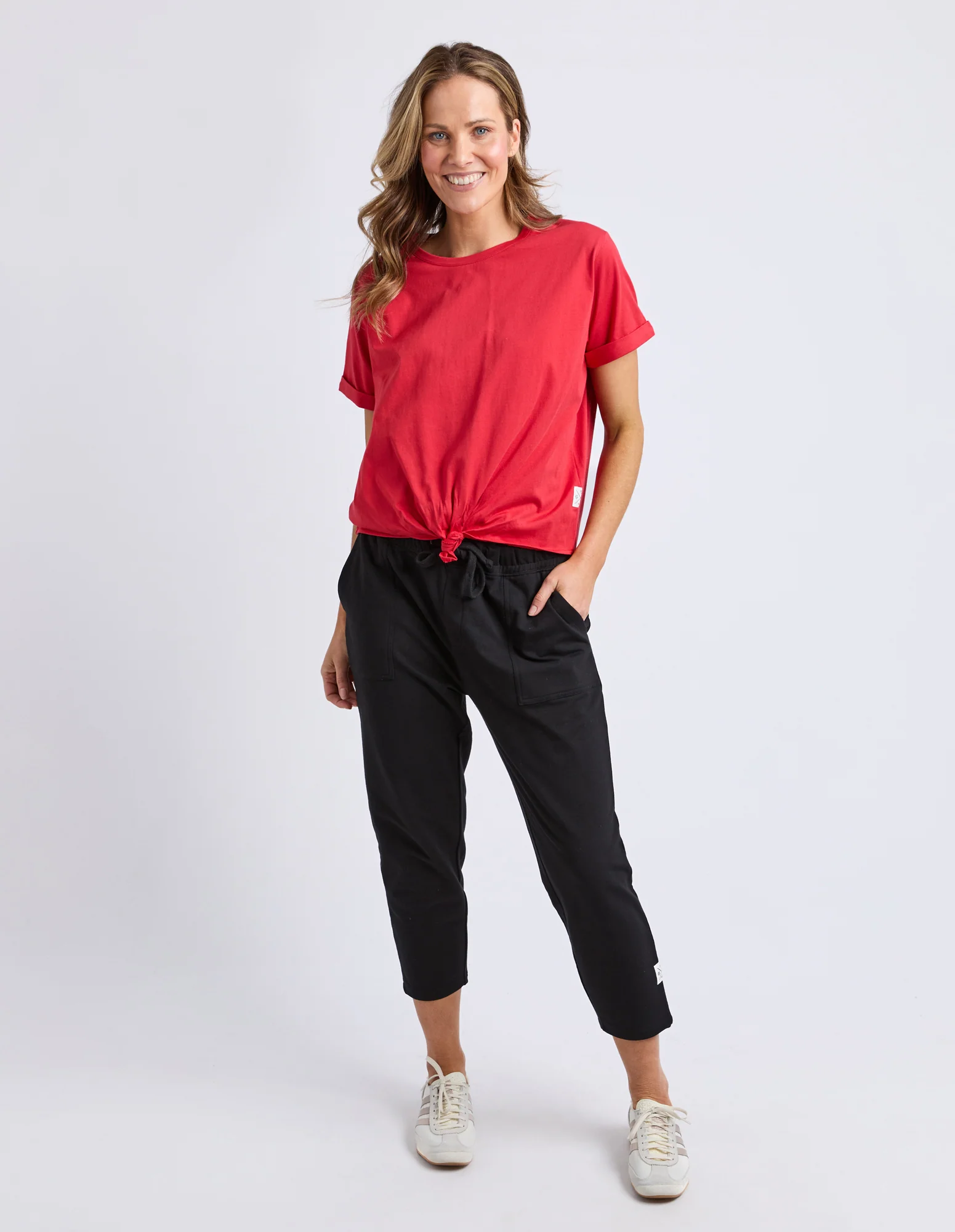 Knot Short Sleeve Tee Cranberry - Image 2