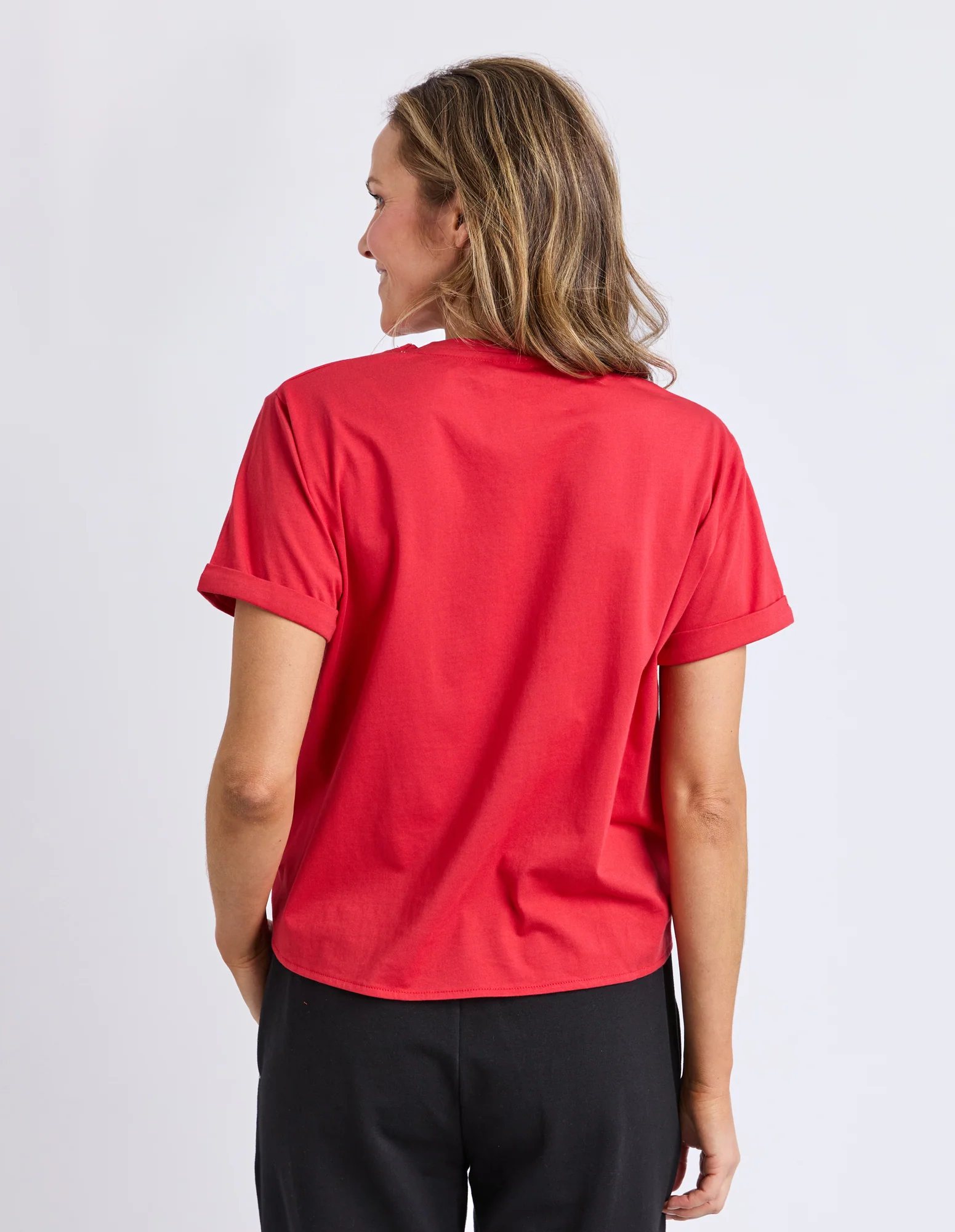 Knot Short Sleeve Tee Cranberry - Image 3
