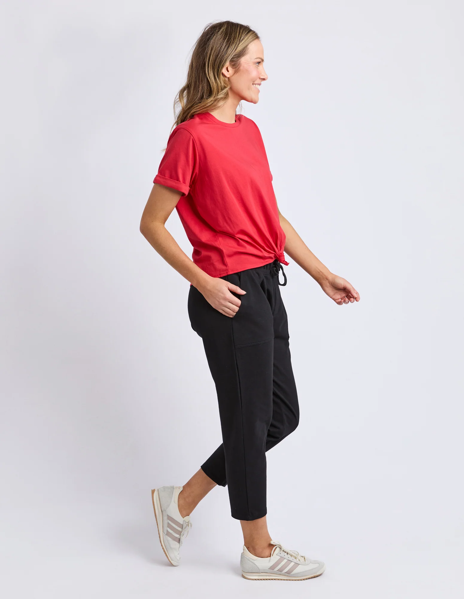 Knot Short Sleeve Tee Cranberry - Image 6
