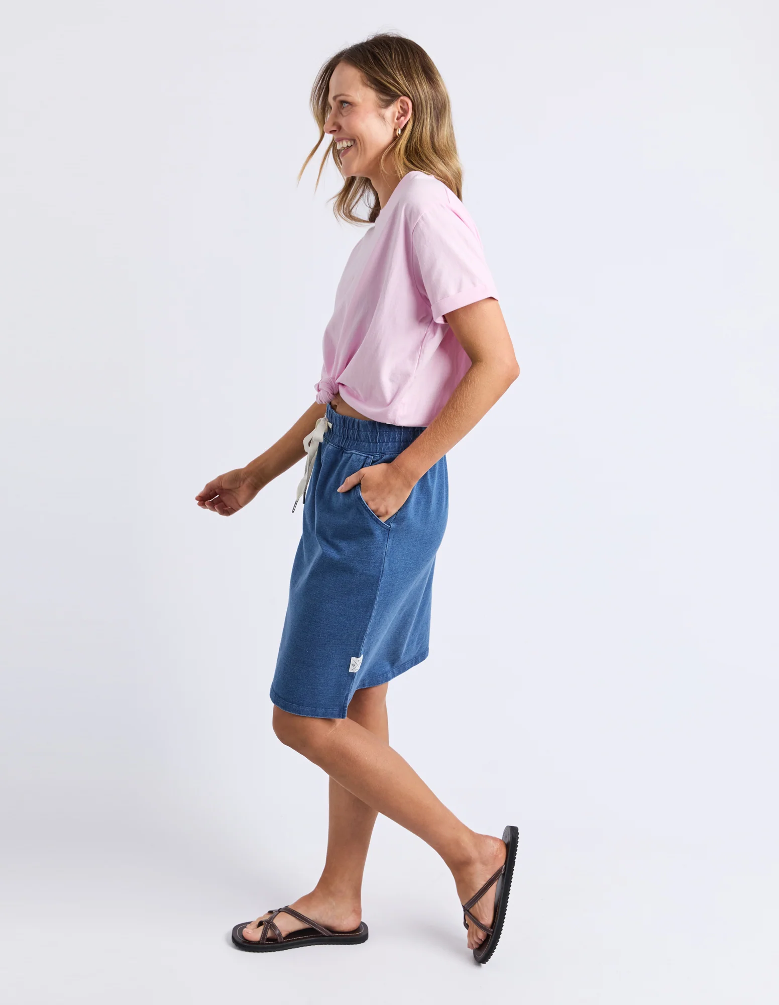 Knot Short Sleeve Tee Pink Lady - Image 6