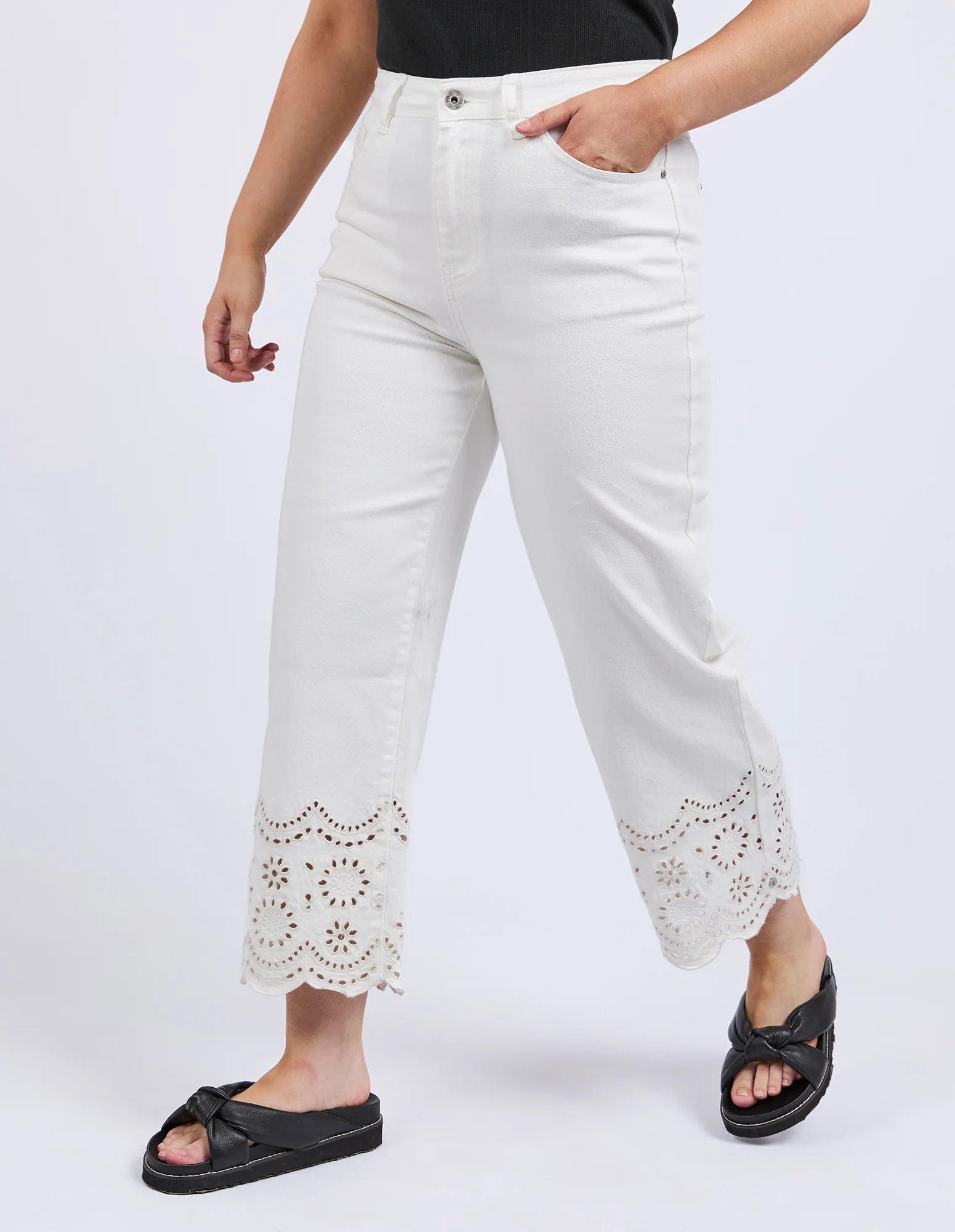 Lace Jean Vintage White - Image 5