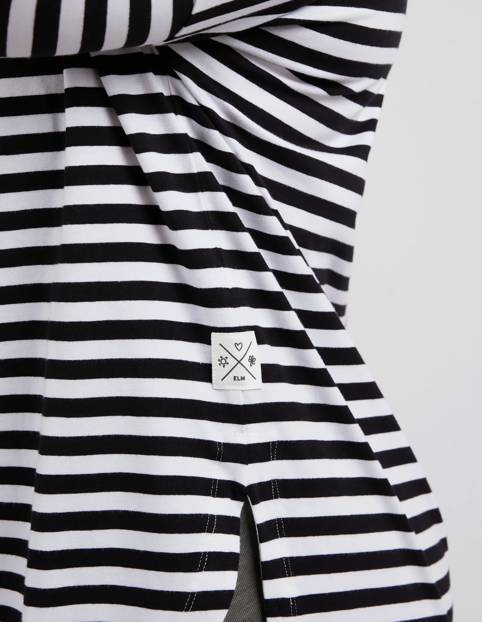 Lauren Long Sleeve Black & White Stripe - Image 10