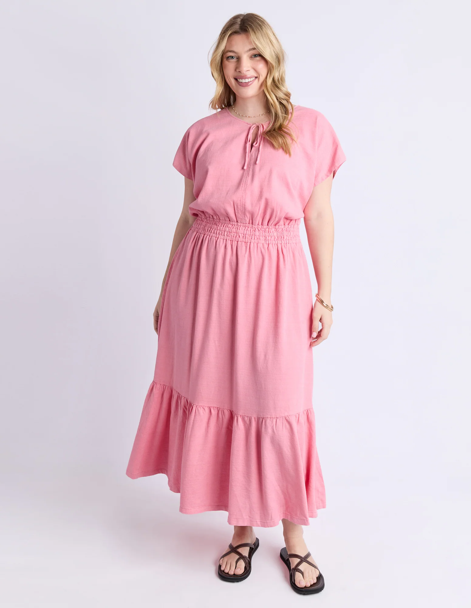 Lia Dress Geranium Pink - Image 3