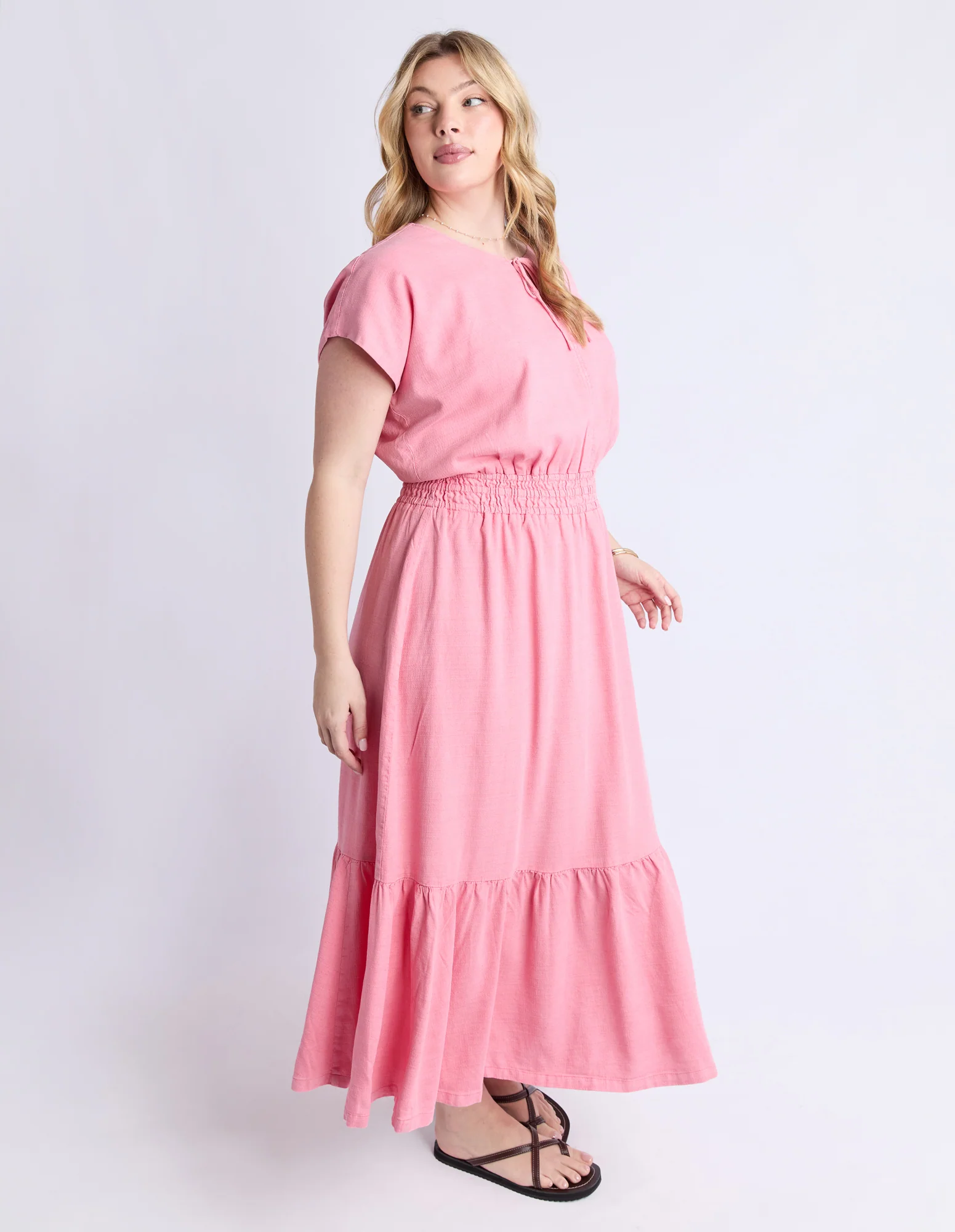 Lia Dress Geranium Pink - Image 7