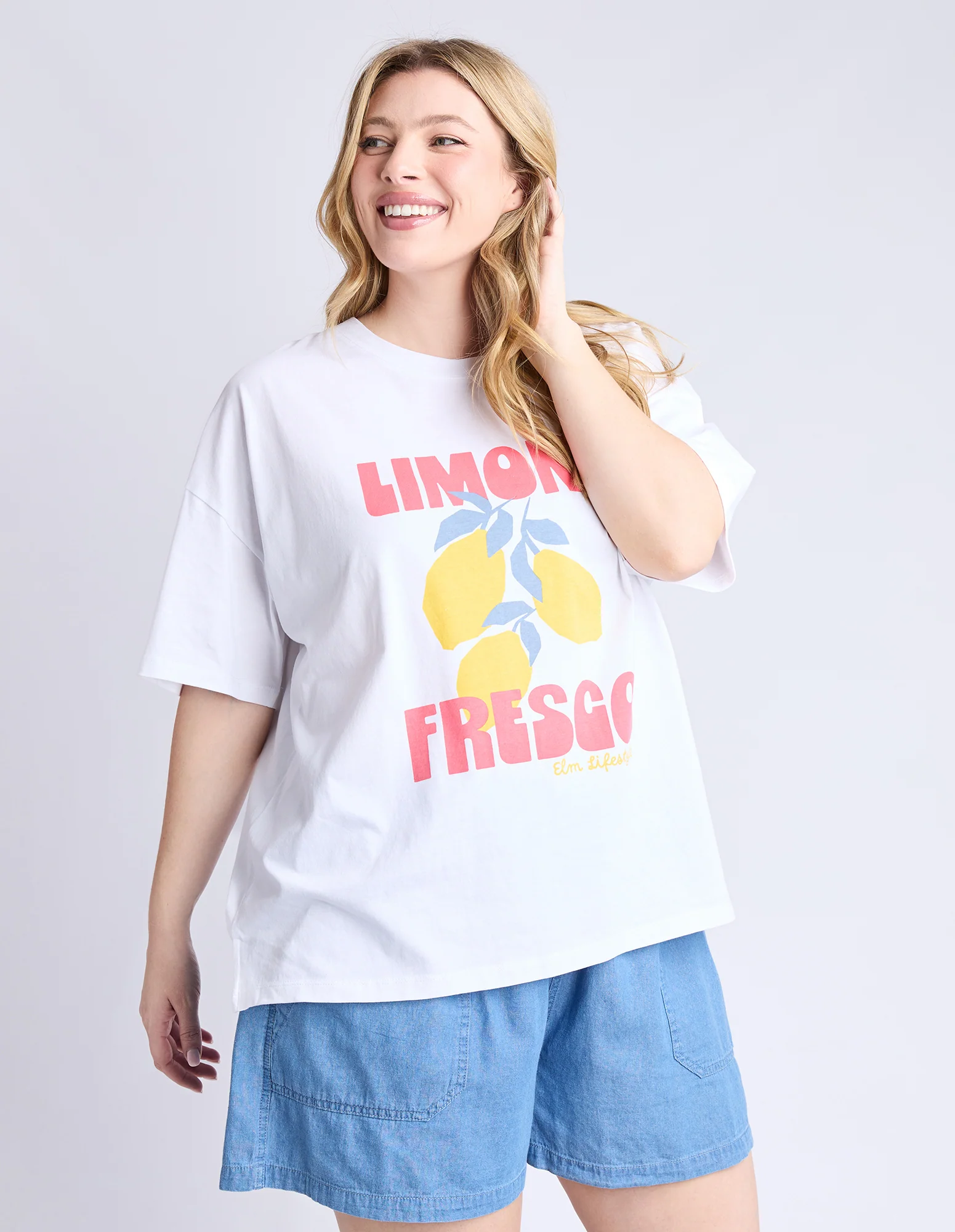 Limone Fresco Tee White - Image 4