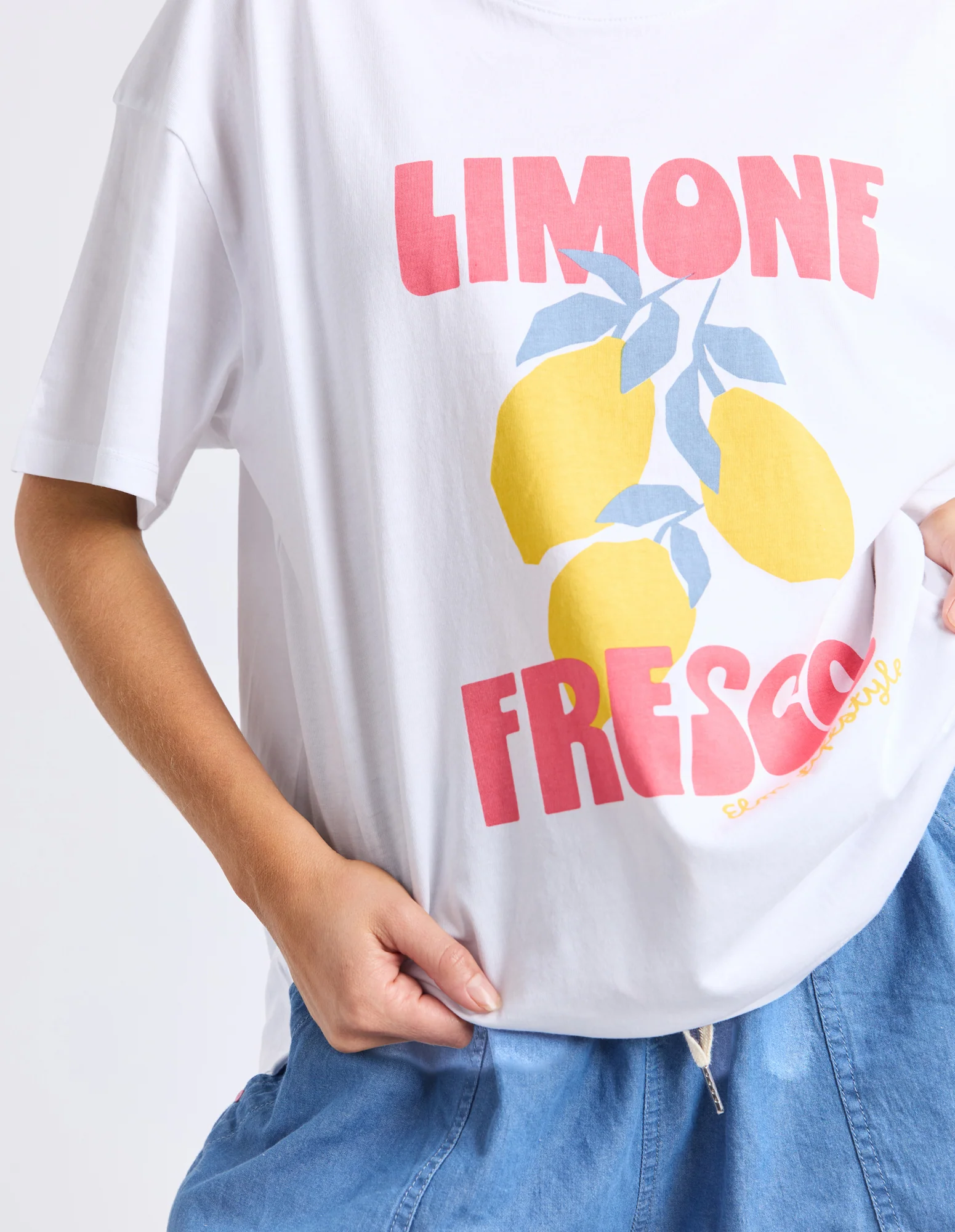 Limone Fresco Tee White - Image 8