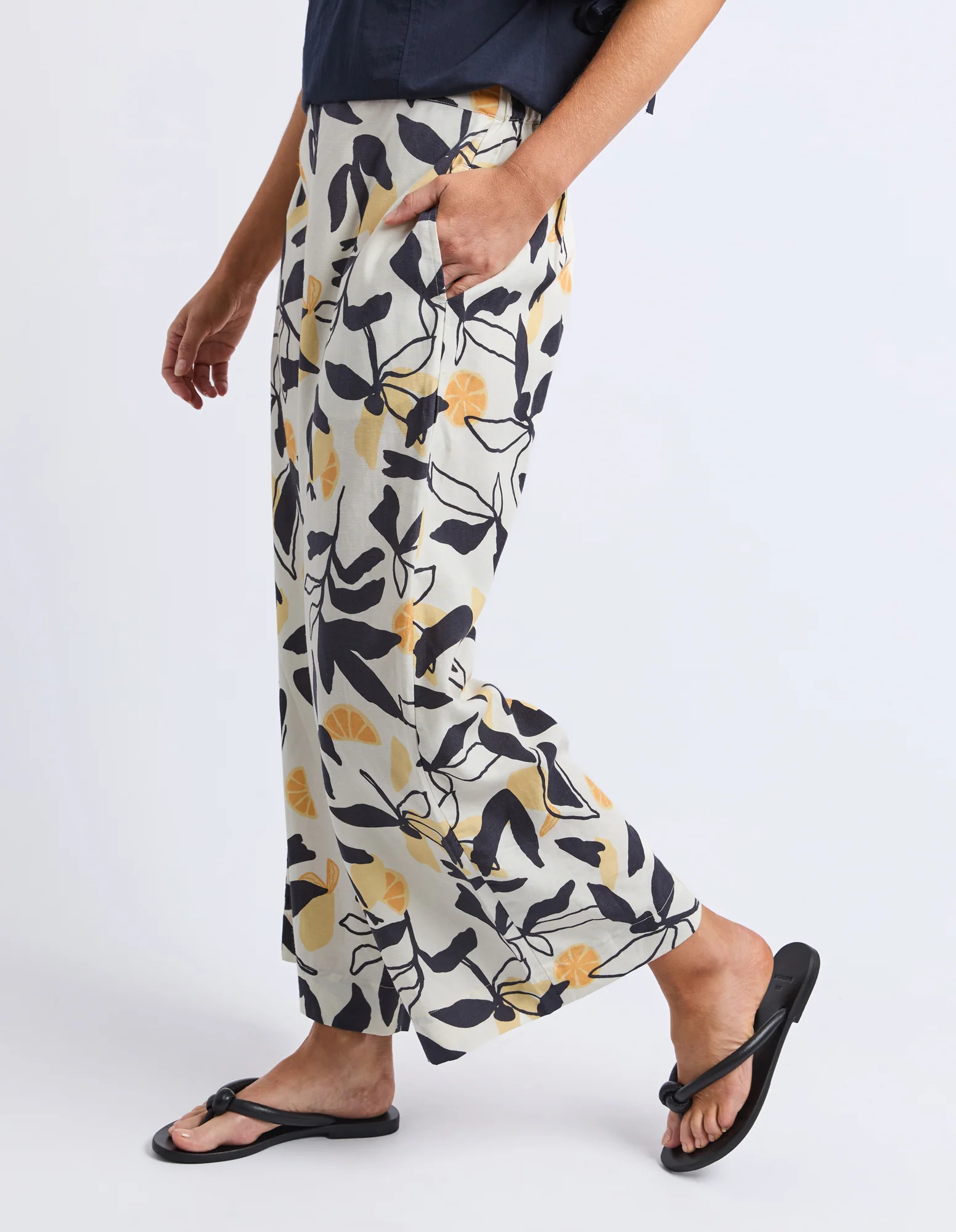 Limone Pant Limone Leaf Print - Image 10