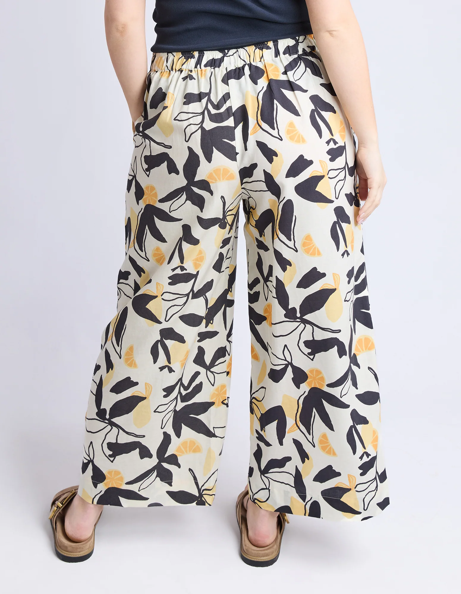 Limone Pant Limone Leaf Print - Image 4