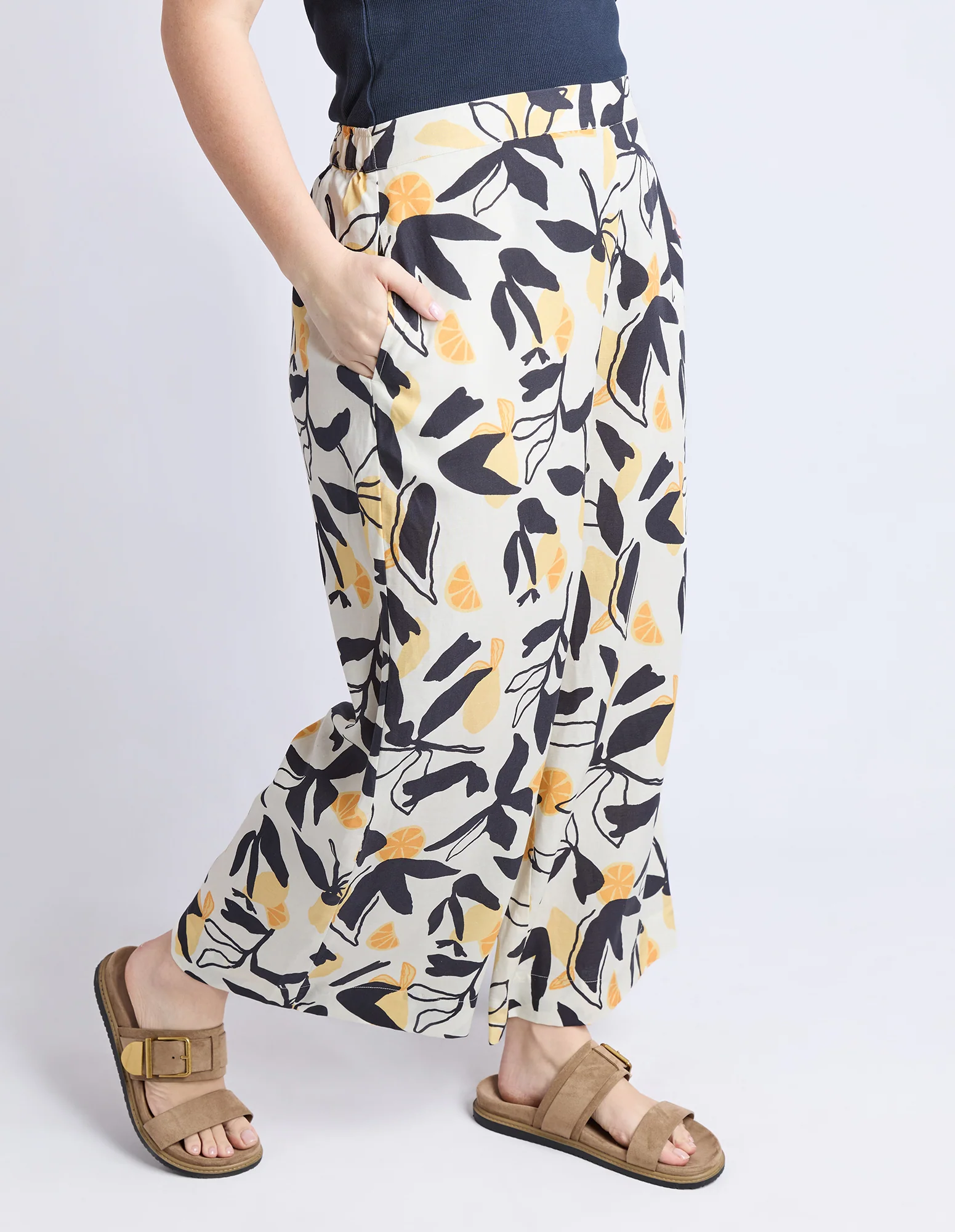 Limone Pant Limone Leaf Print - Image 5