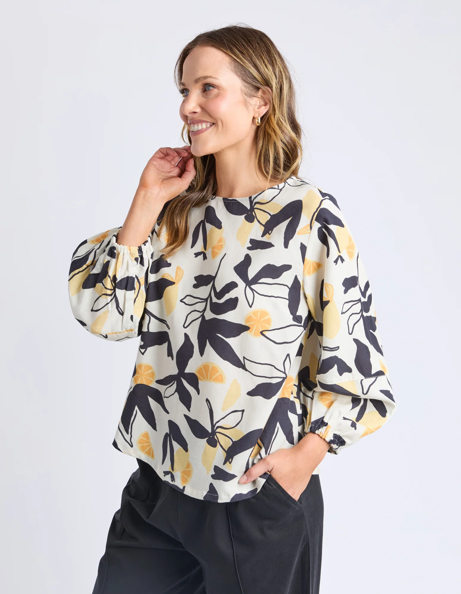 Limone Top Limone Leaf Print - Image 10