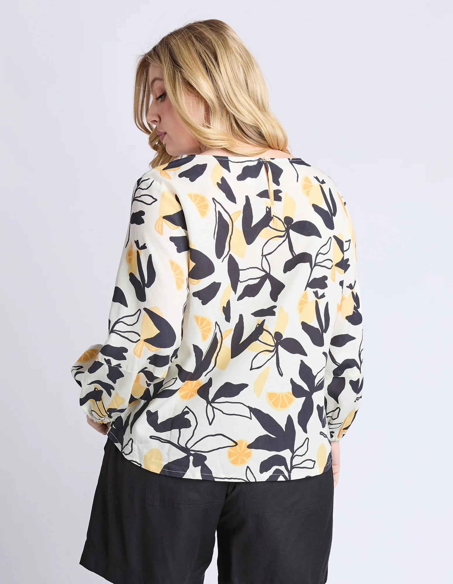 Limone Top Limone Leaf Print - Image 4