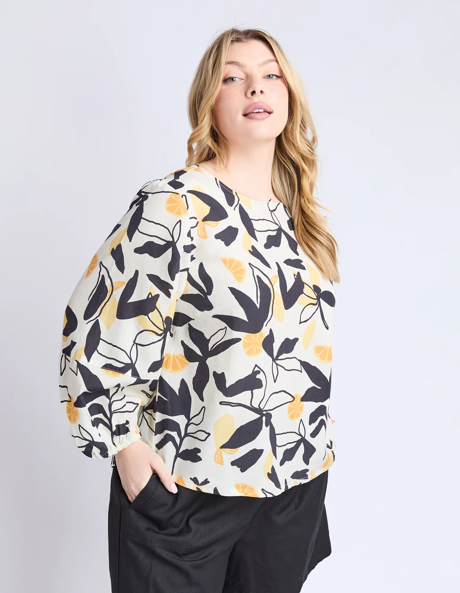 Limone Top Limone Leaf Print - Image 5