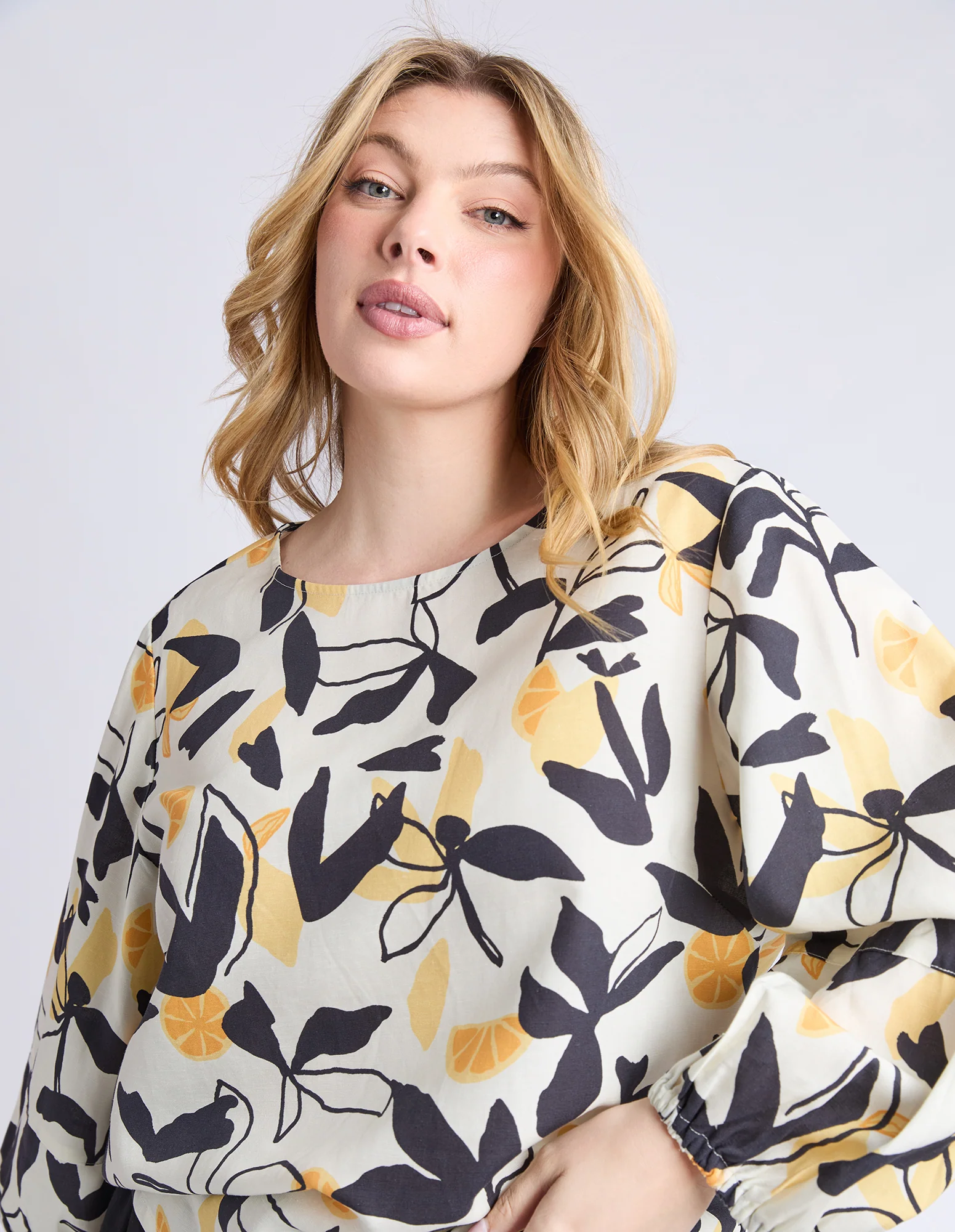Limone Top Limone Leaf Print - Image 6