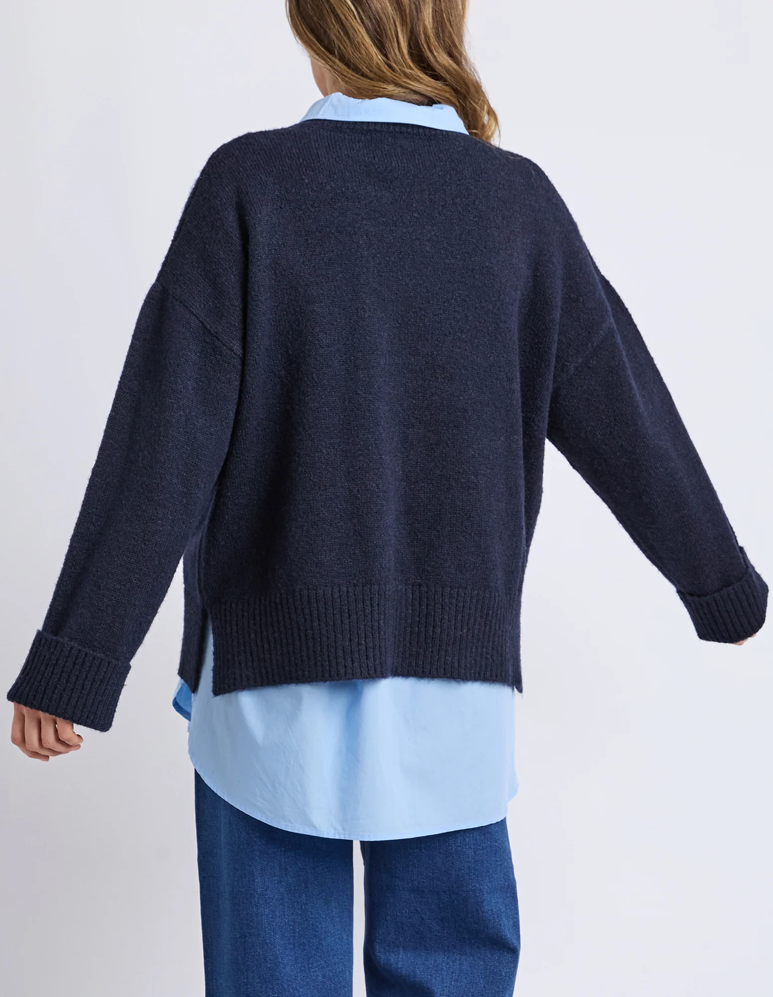 Lobster Intarsia Knit Classic Navy - Image 4