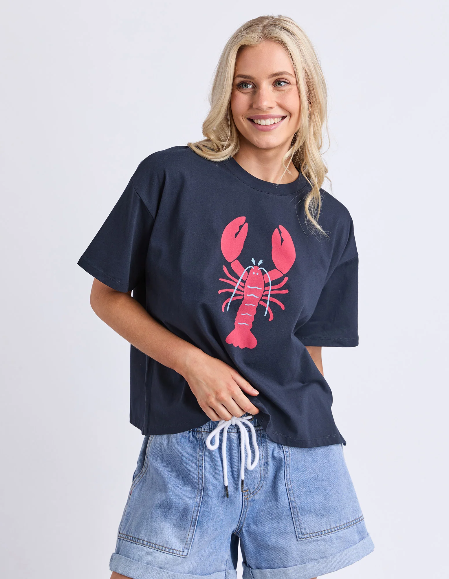 Lobster Tee Classic Navy - Image 2