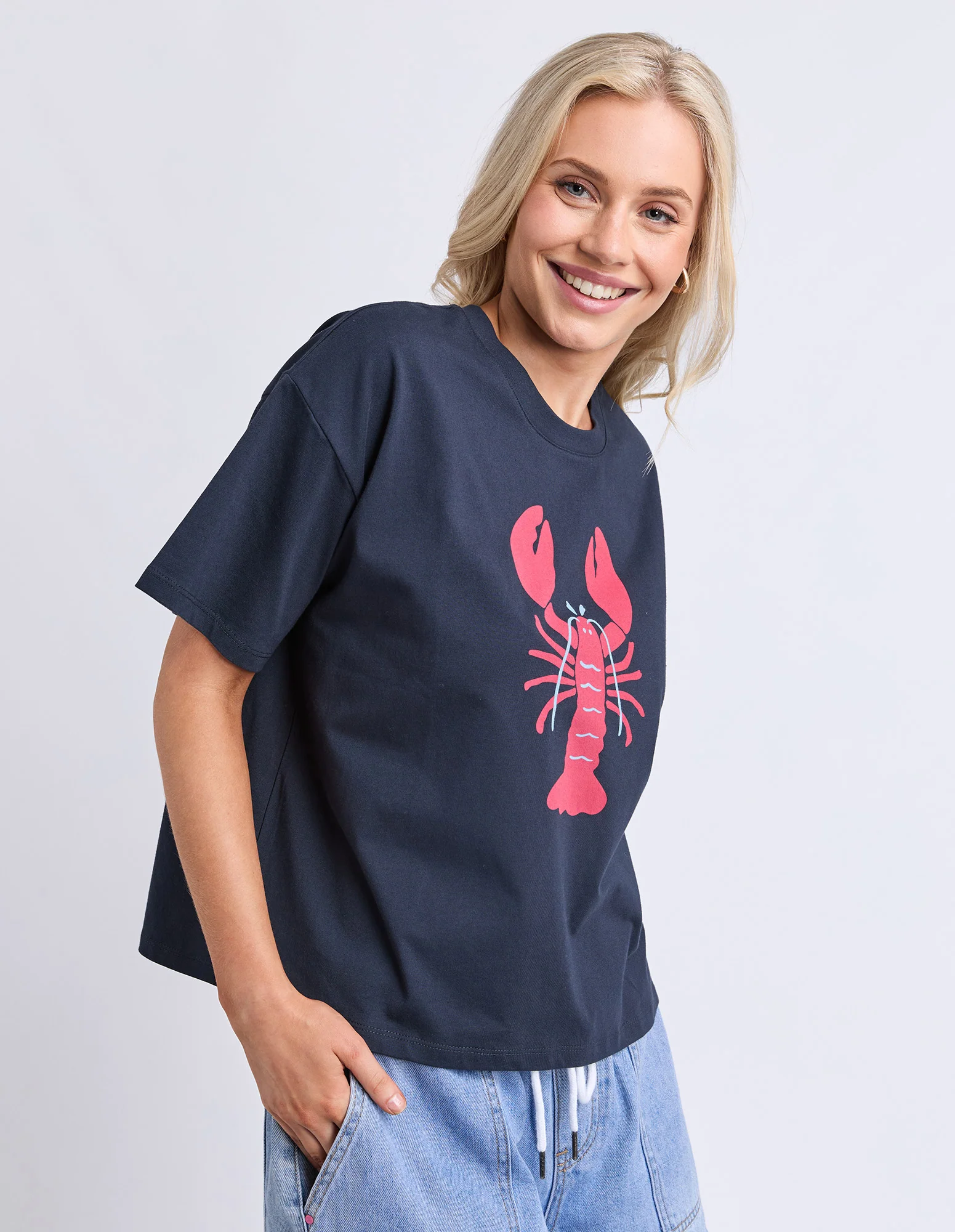 Lobster Tee Classic Navy - Image 5
