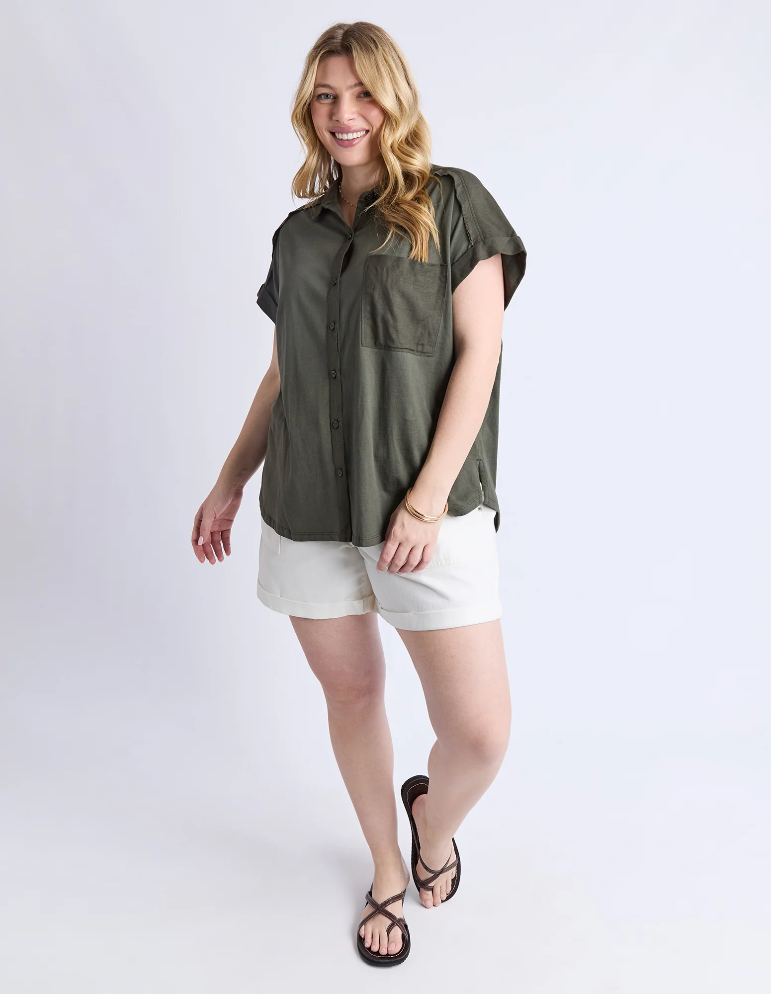 Locket Shirt Khaki - Image 3