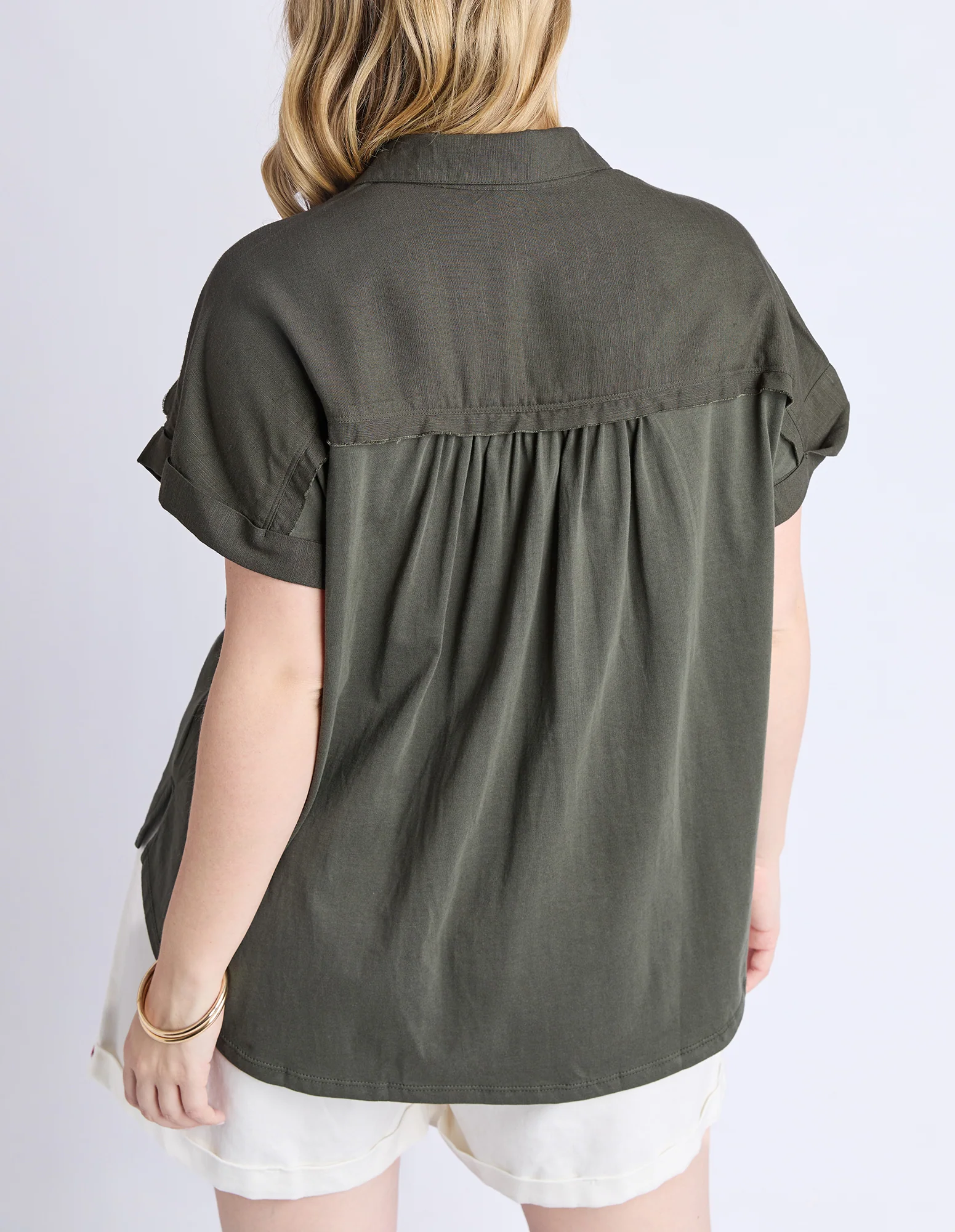 Locket Shirt Khaki - Image 4