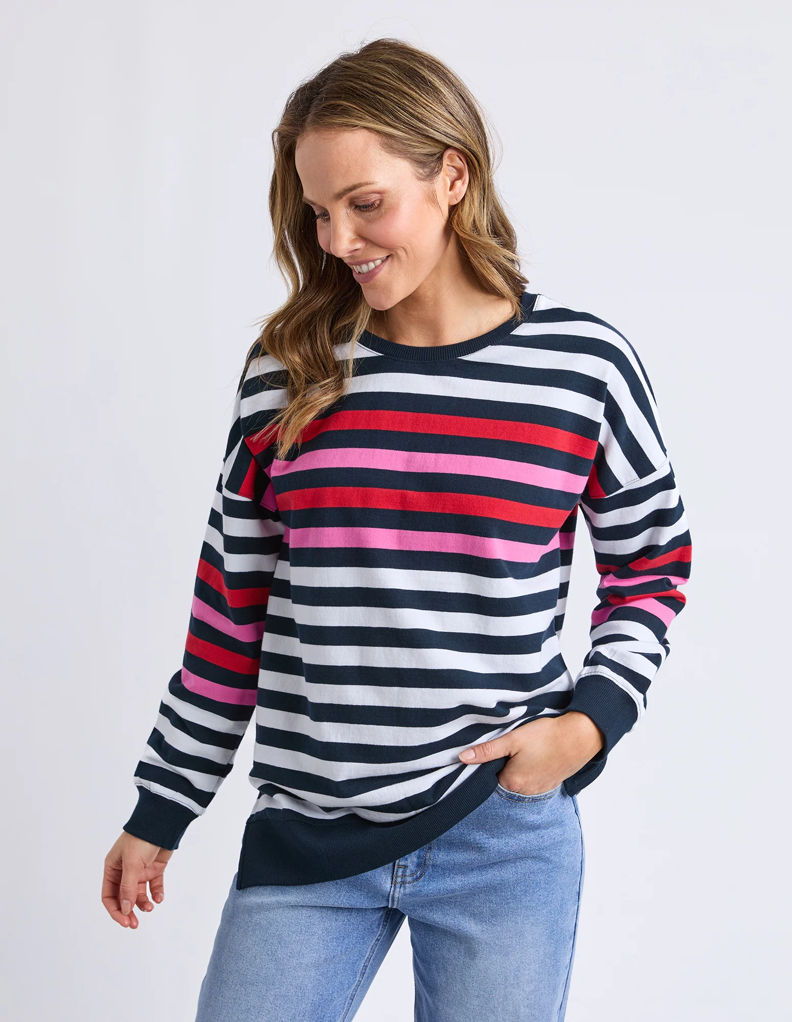 Lollipop Crew Navy & White Stripe - Image 2
