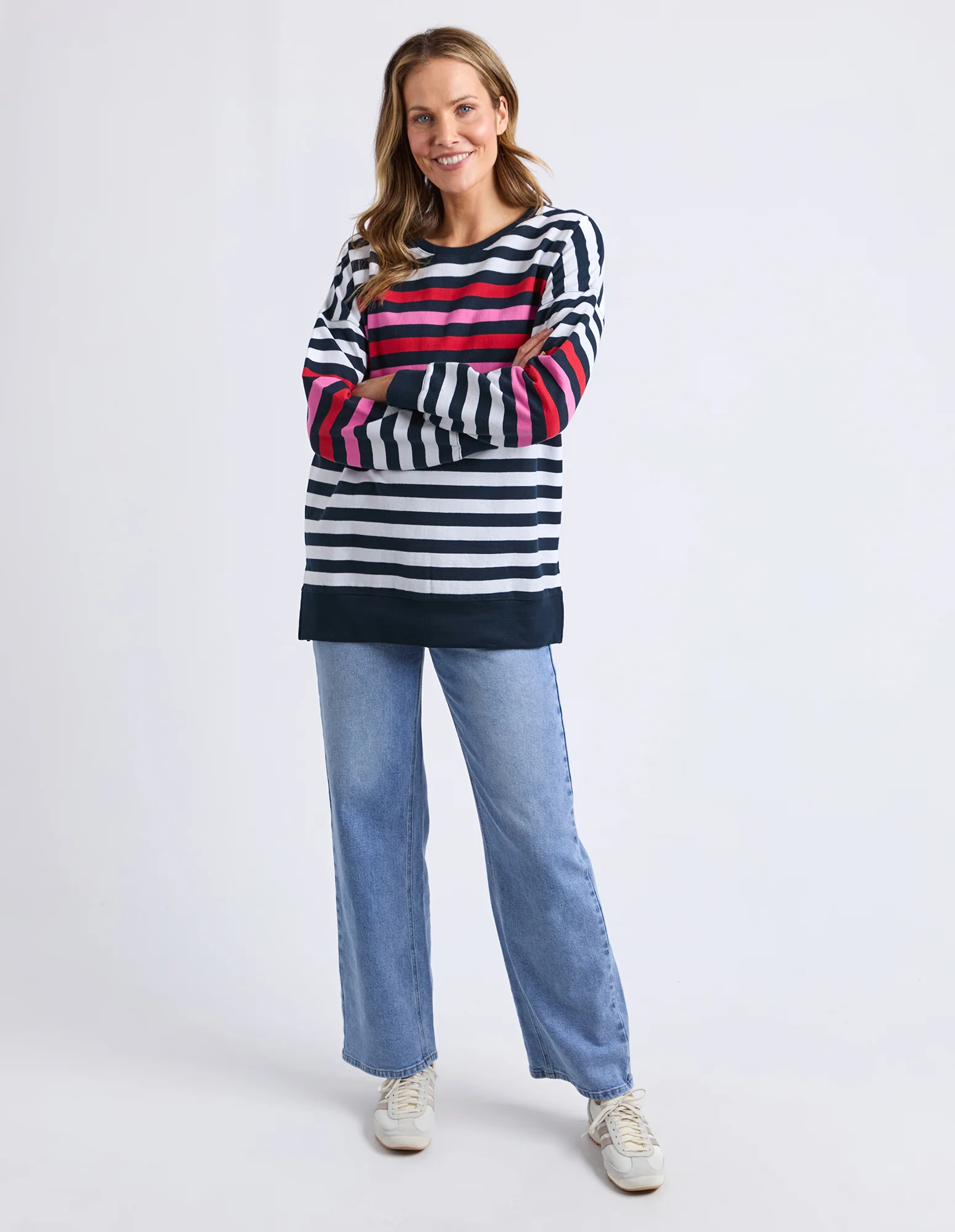 Lollipop Crew Navy & White Stripe - Image 4