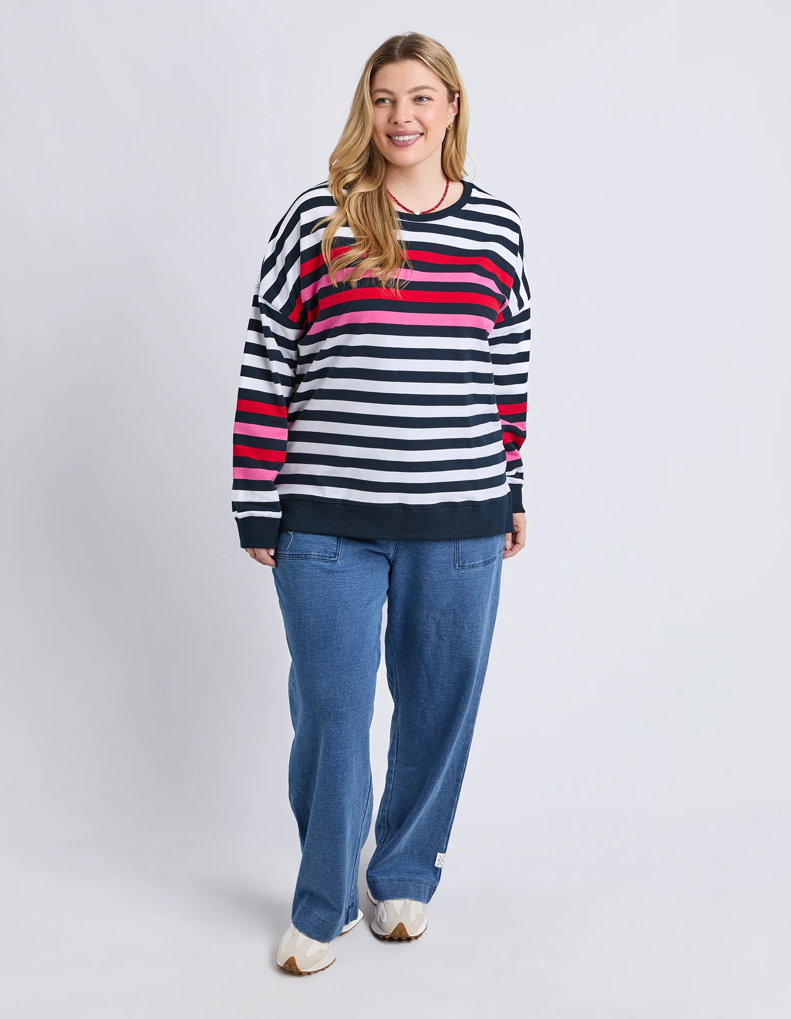 Lollipop Crew Navy & White Stripe - Image 5