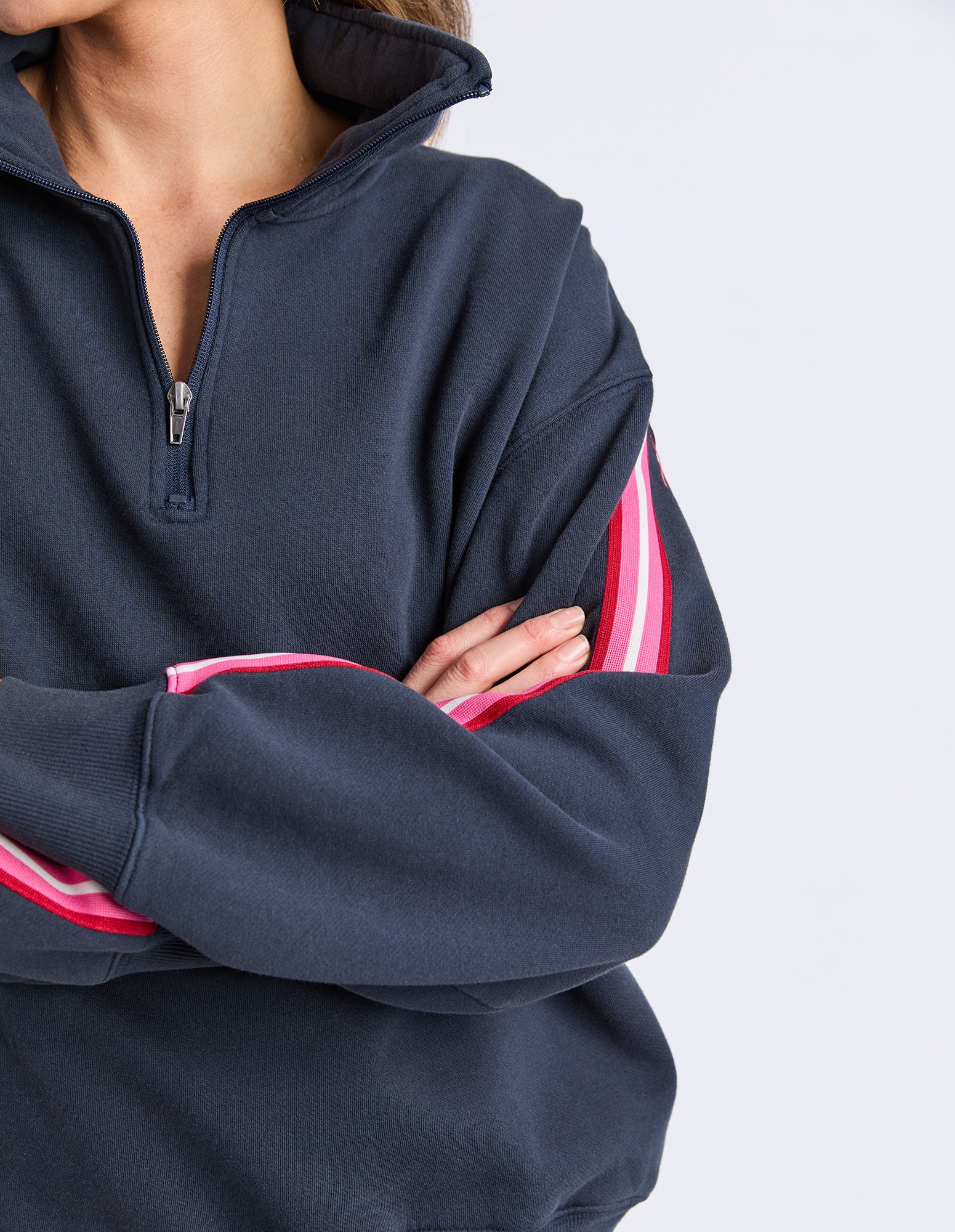 Lover 1/4 Zip Navy - Image 10