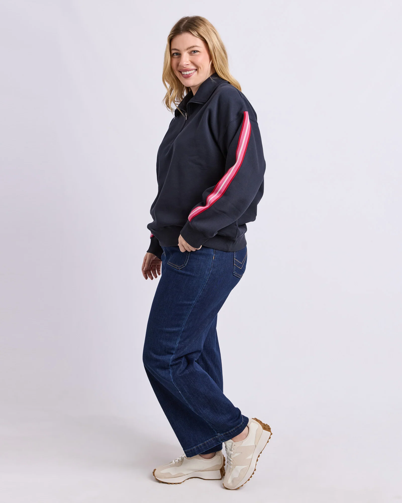 Lover 1/4 Zip Navy - Image 13