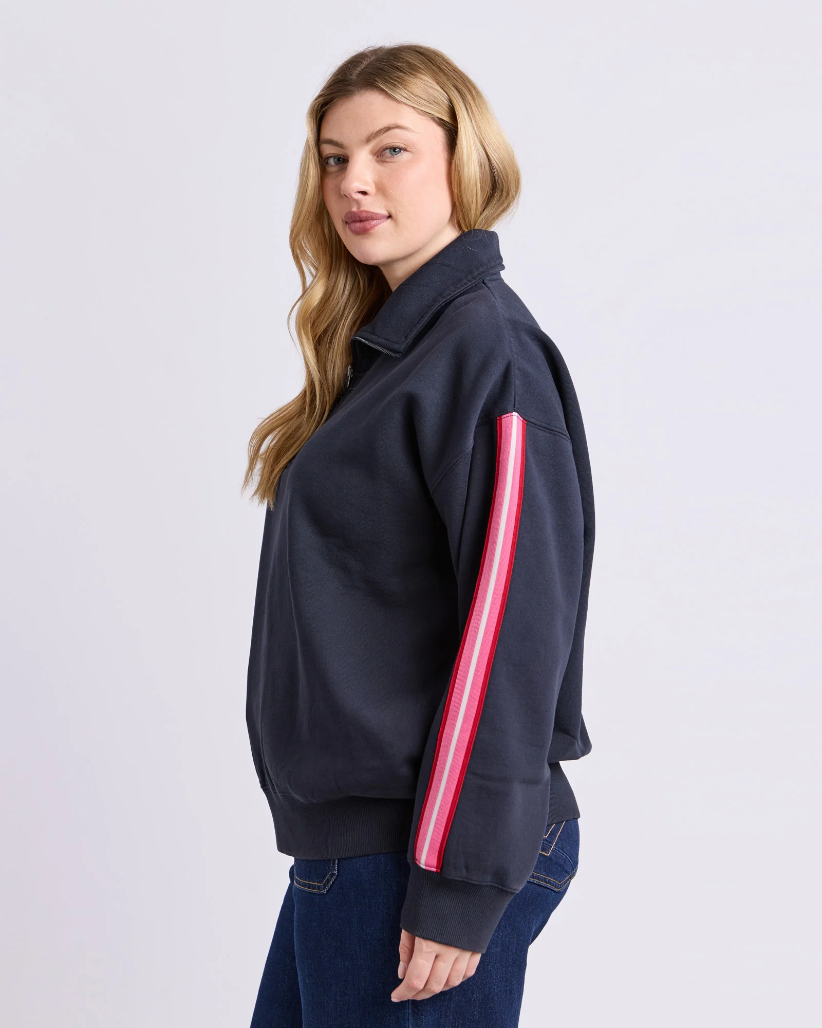 Lover 1/4 Zip Navy - Image 9