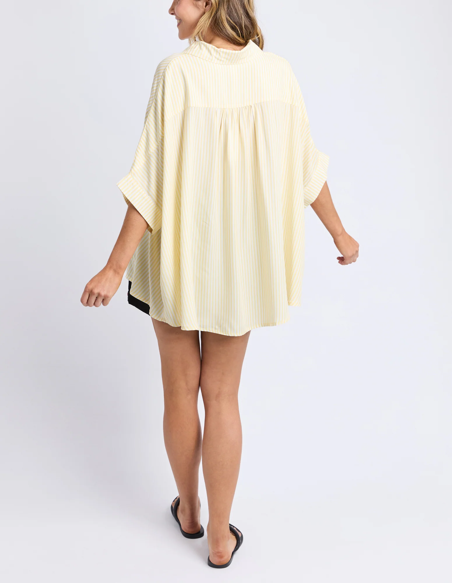 Luna Shirt Pale Banana Stripe - Image 11