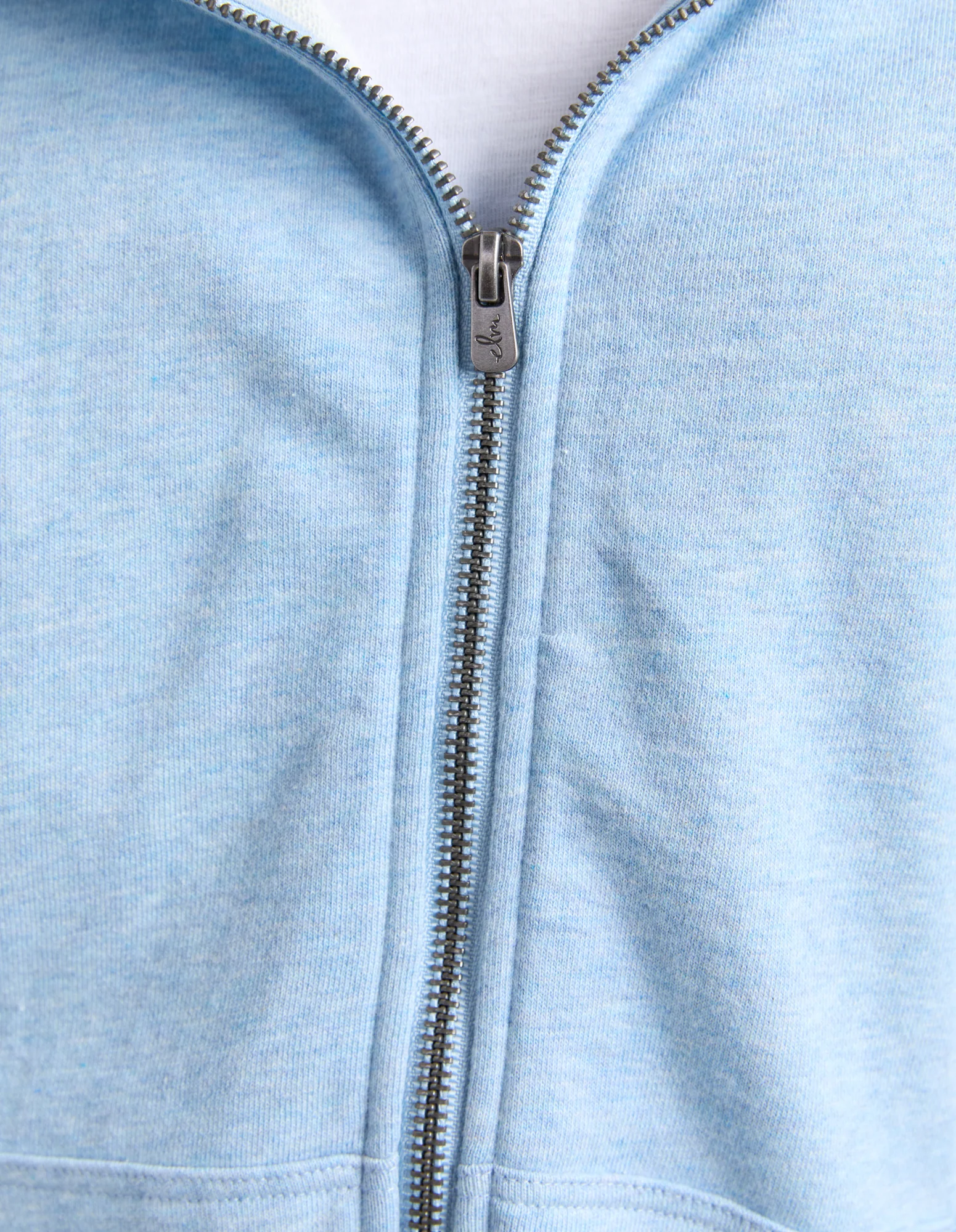 Lydia Zip Hoodie Pale Blue Marle - Image 5