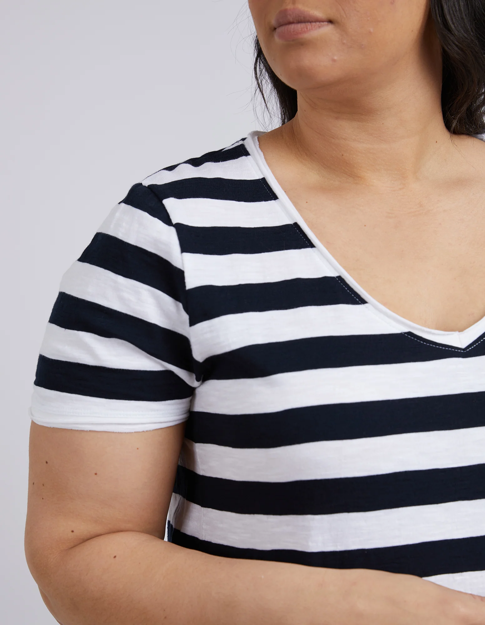 Maeve Dress Navy & White Stripe - Image 10