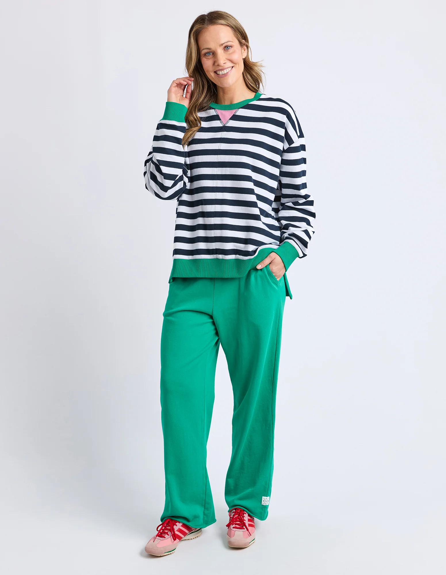 Maps Crew Navy & White Stripe - Image 2