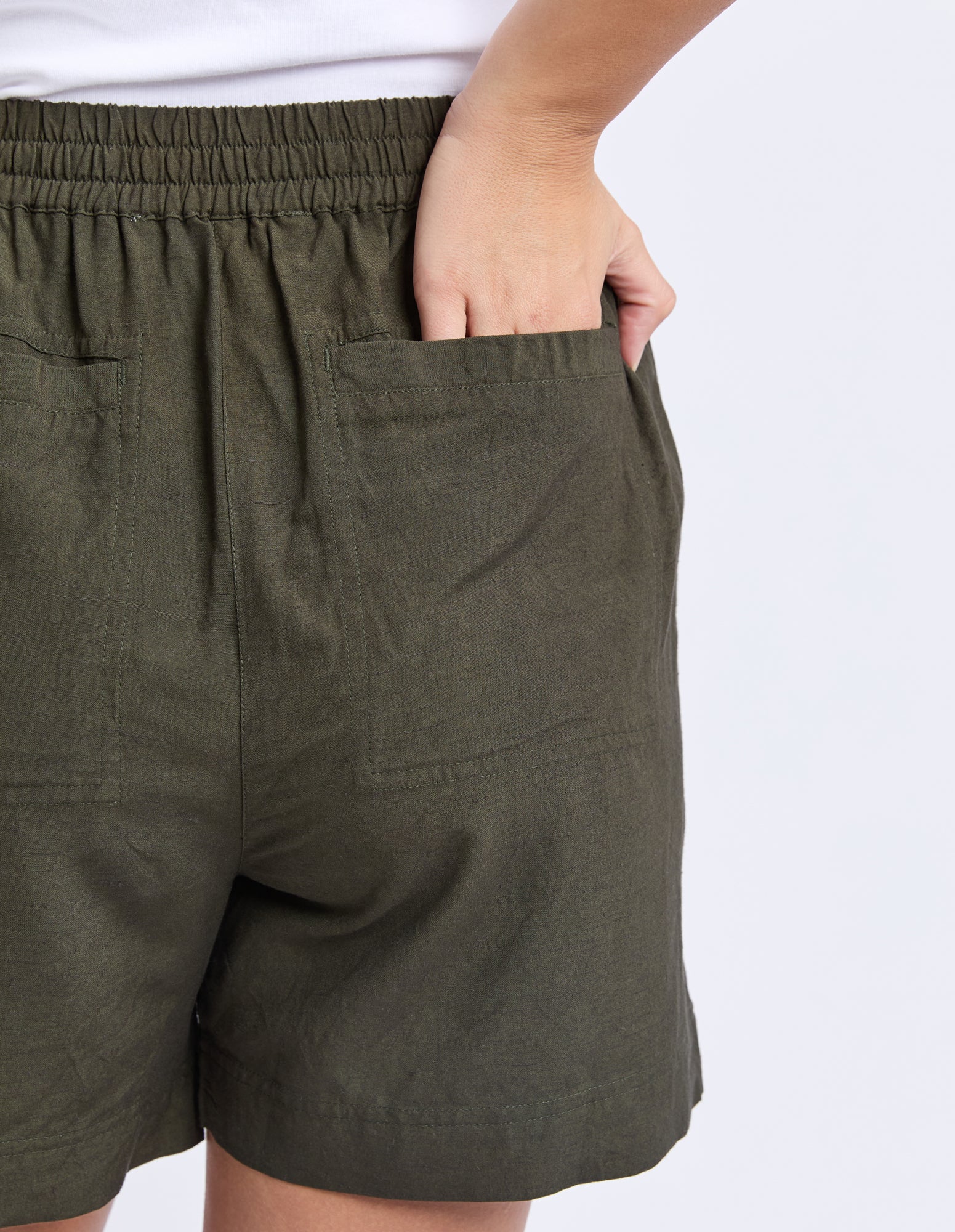 Margi Long Line Short Khaki - Image 9