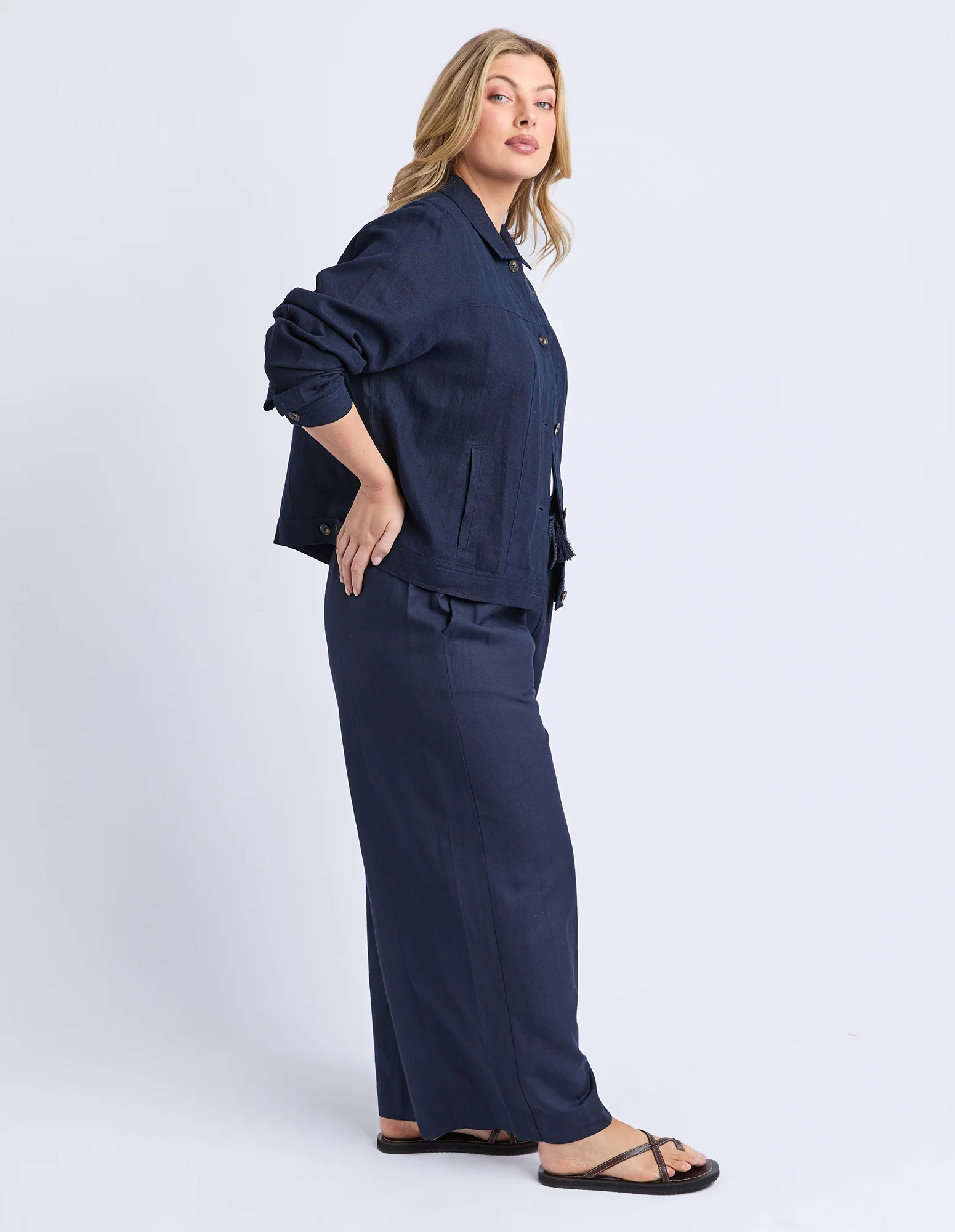 Maylee Jacket Navy - Image 6