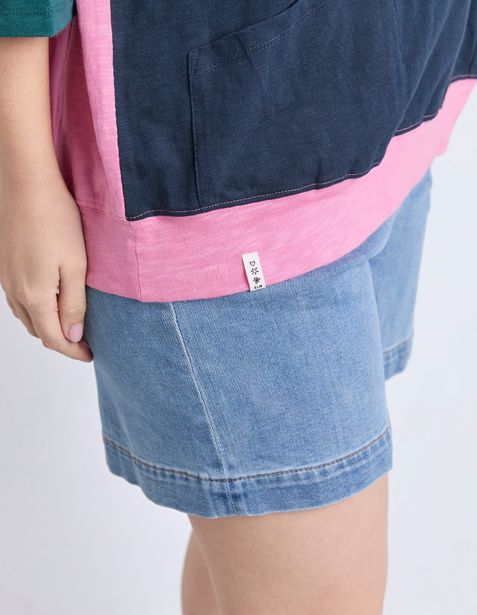 Mazie Colour Block Sweat Teal/Navy/Quartz - Image 10