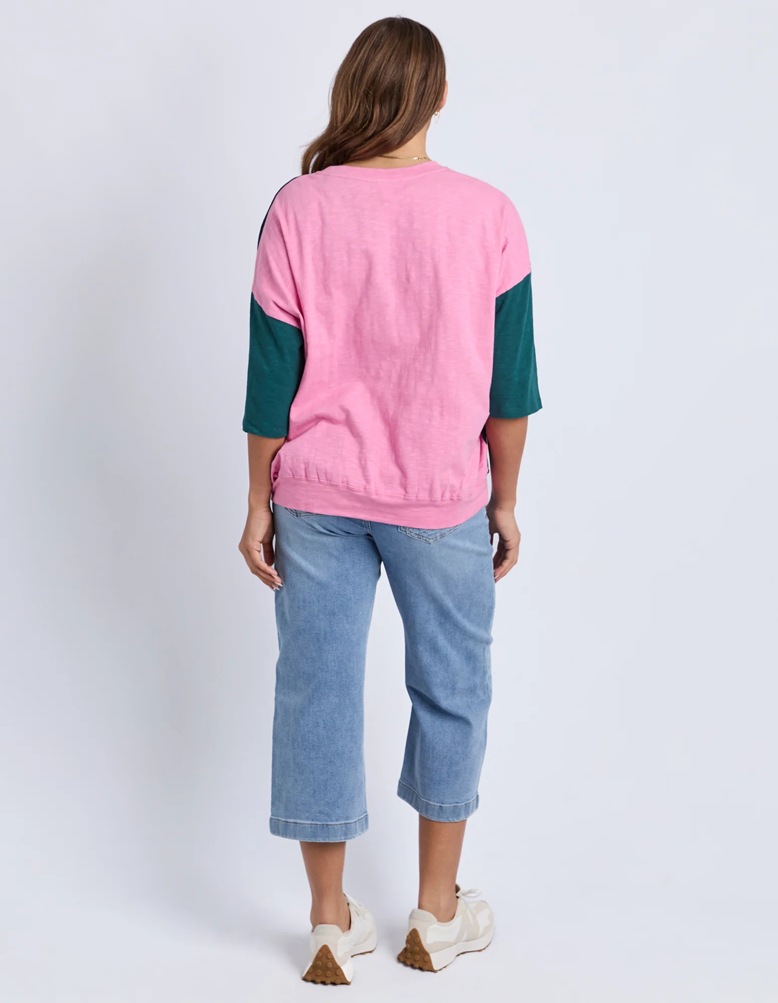 Mazie Colour Block Sweat Teal/Navy/Quartz - Image 5