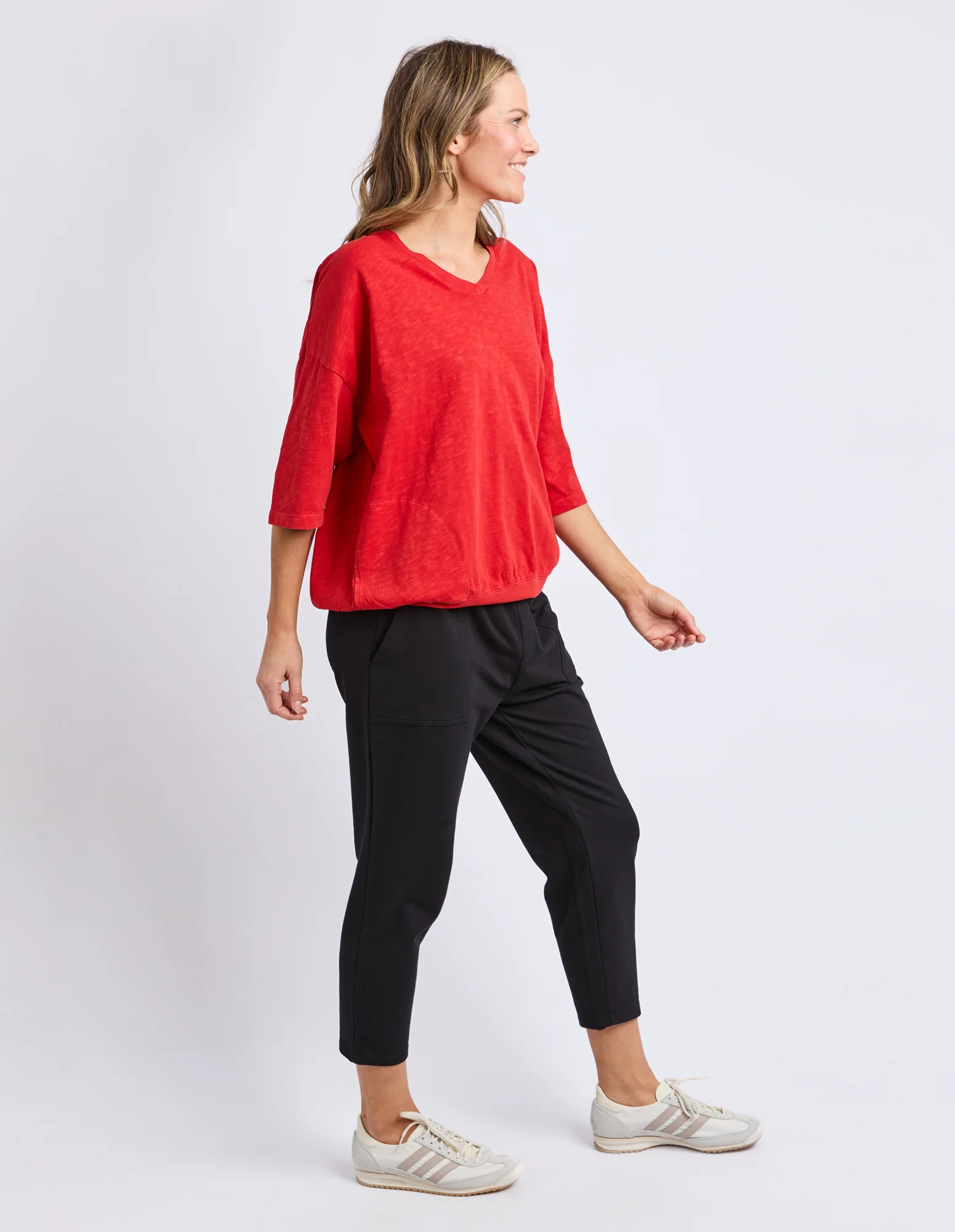 Mazie Vee Neck Cranberry - Image 11