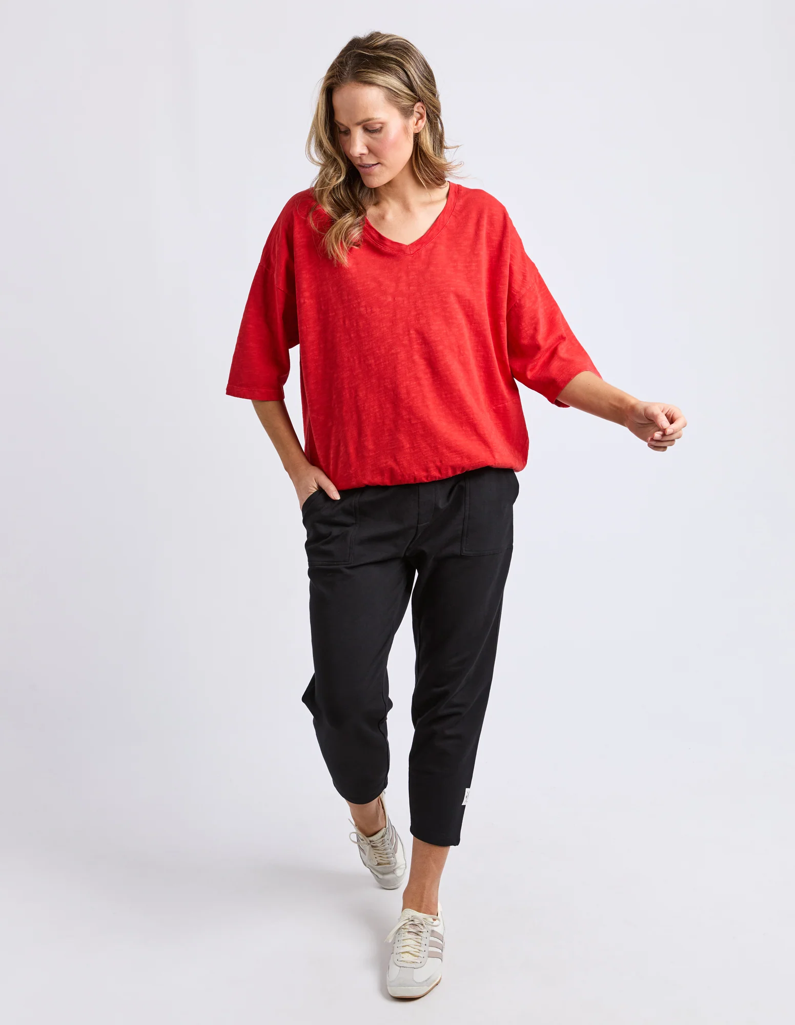 Mazie Vee Neck Cranberry - Image 3