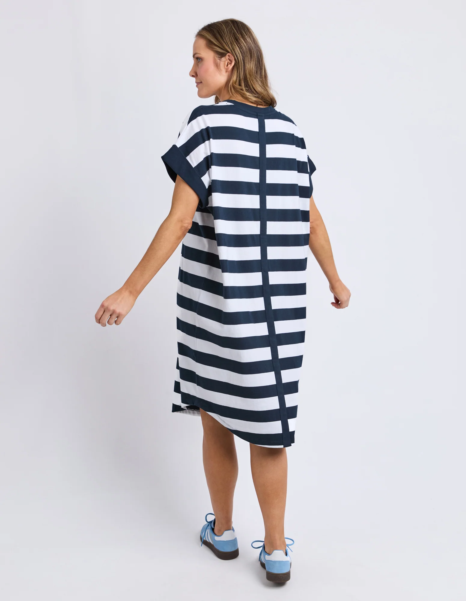 Mckinley Dress Navy & White Stripe - Image 3