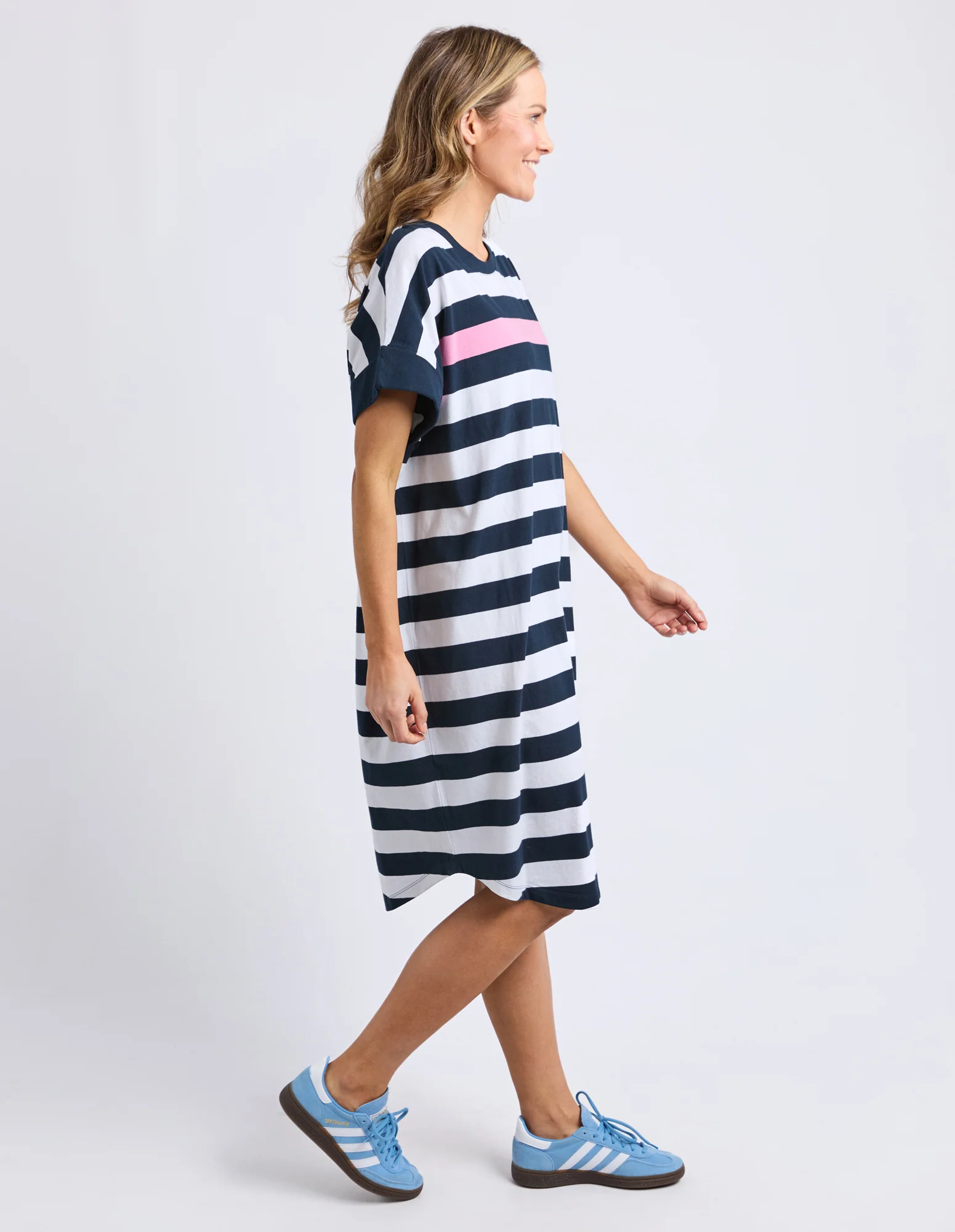 Mckinley Dress Navy & White Stripe - Image 6